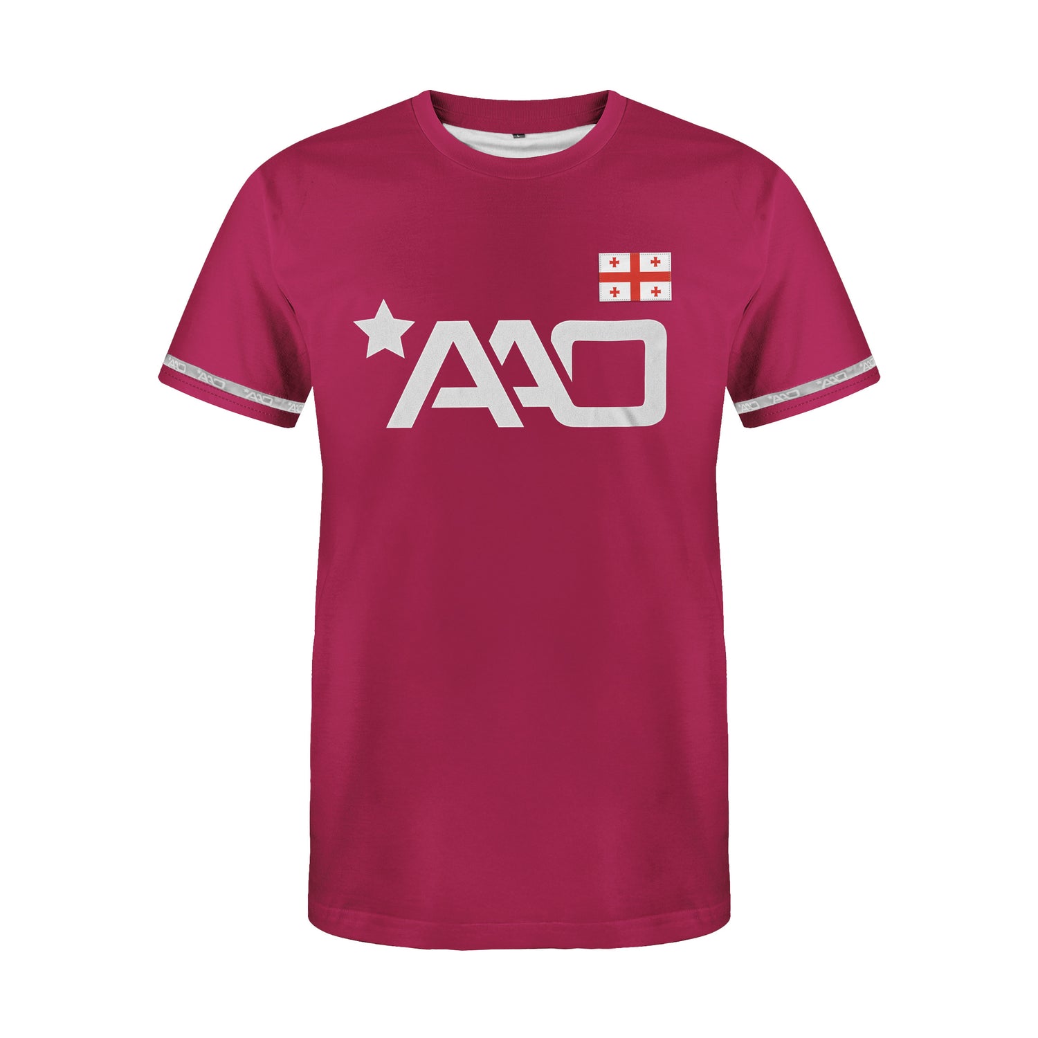 AAO Performance Georgia Flag Martial Arts T-Shirt
