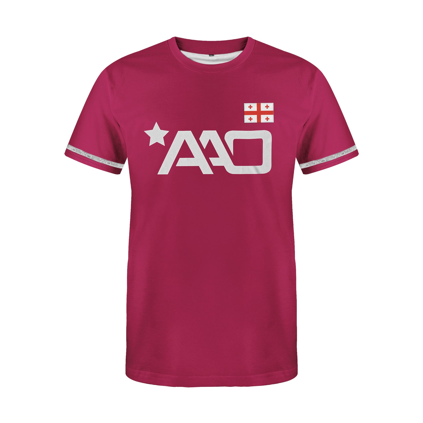 AAO Performance Georgia Flag Martial Arts T-Shirt