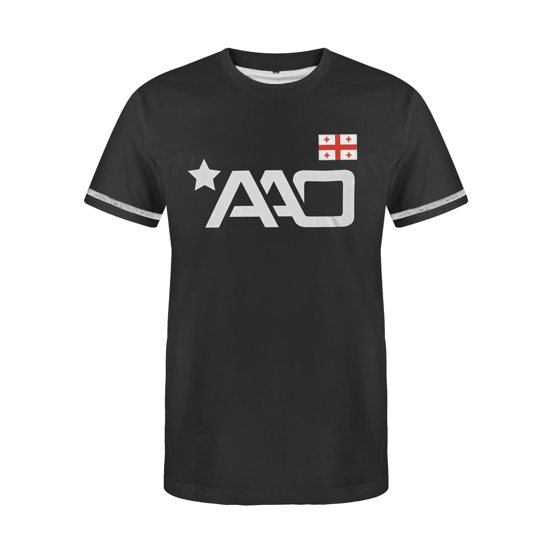 AAO Performance Georgia Flag Martial Arts T-Shirt
