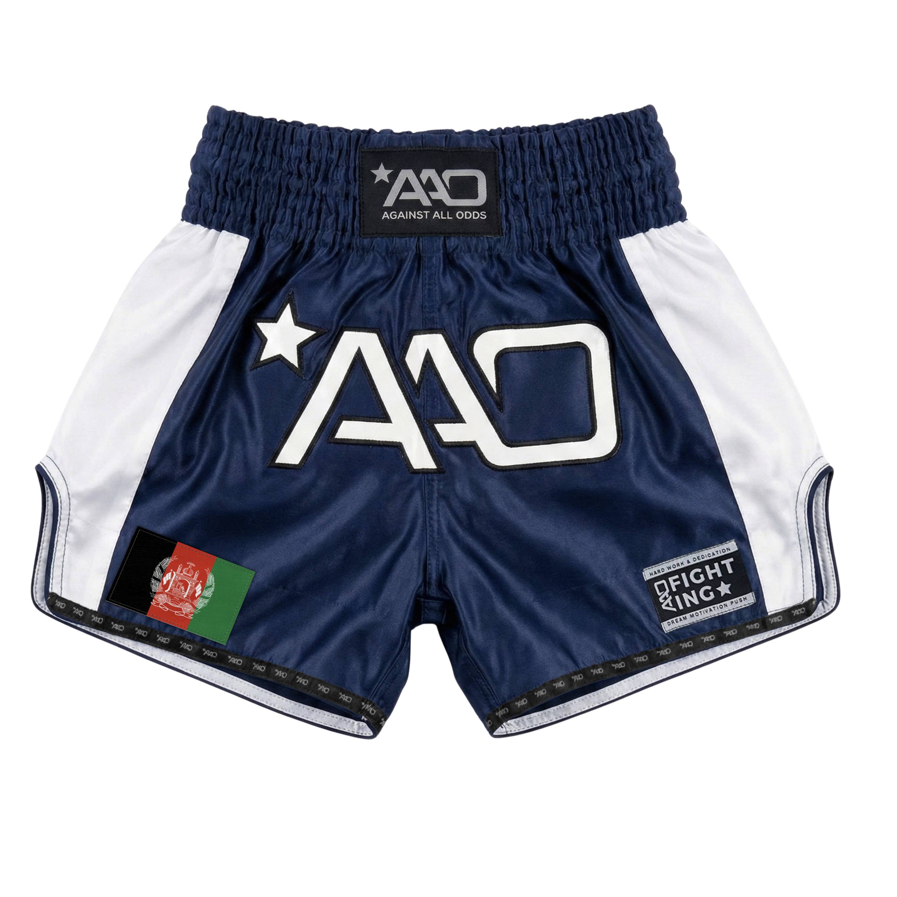 AAO Muay Thai Shorts "Legacy" - Afghanistan - Aao-Fighting