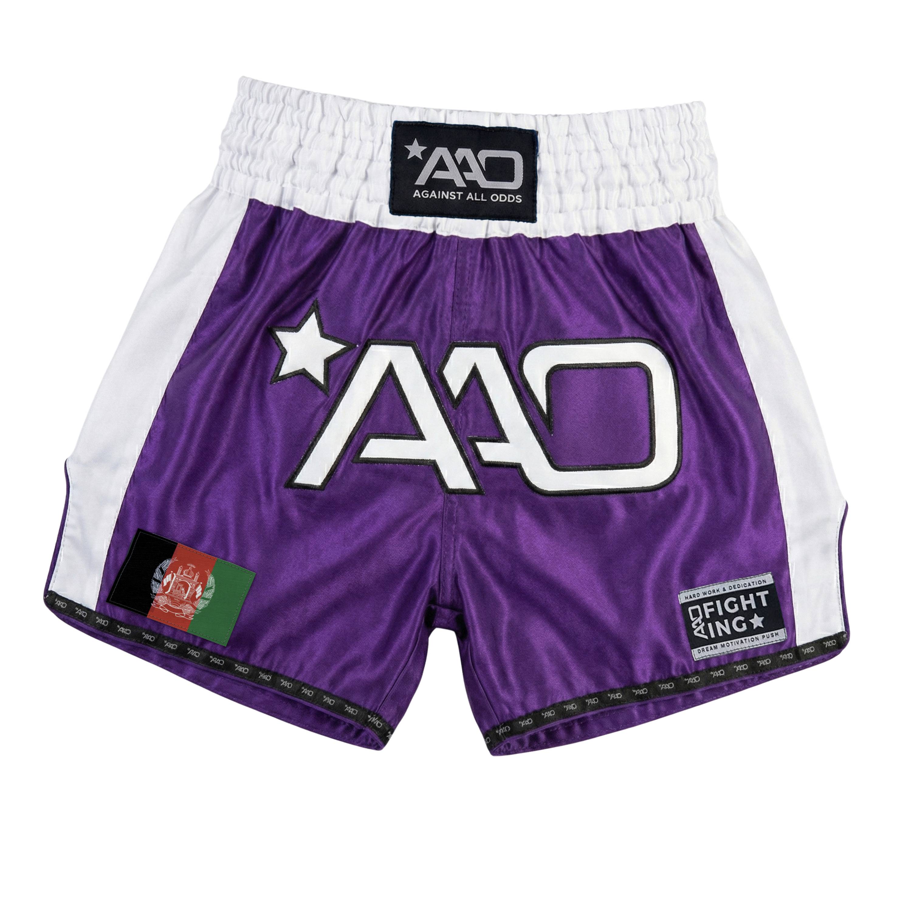 AAO Muay Thai Shorts "Legacy" - Afghanistan - Aao-Fighting