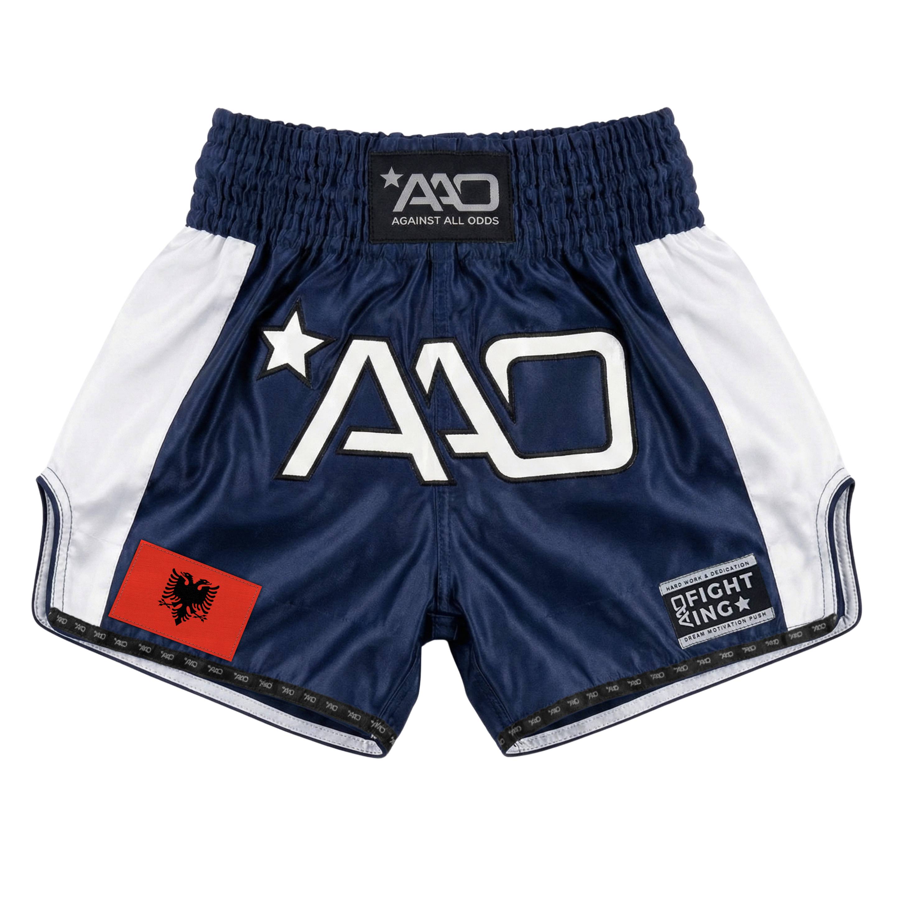 AAO Muay Thai Shorts "Legacy" - Albanien - Aao-Fighting