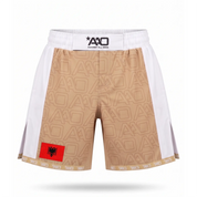 Albanien Elevate MMA Shorts Beige/Weiss Bild 1