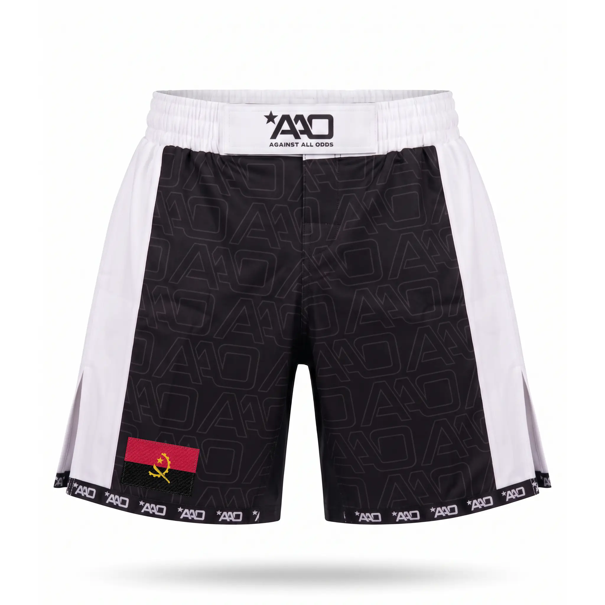 Angola Elevate MMA Shorts Schwarz/Weiss Bild 1
