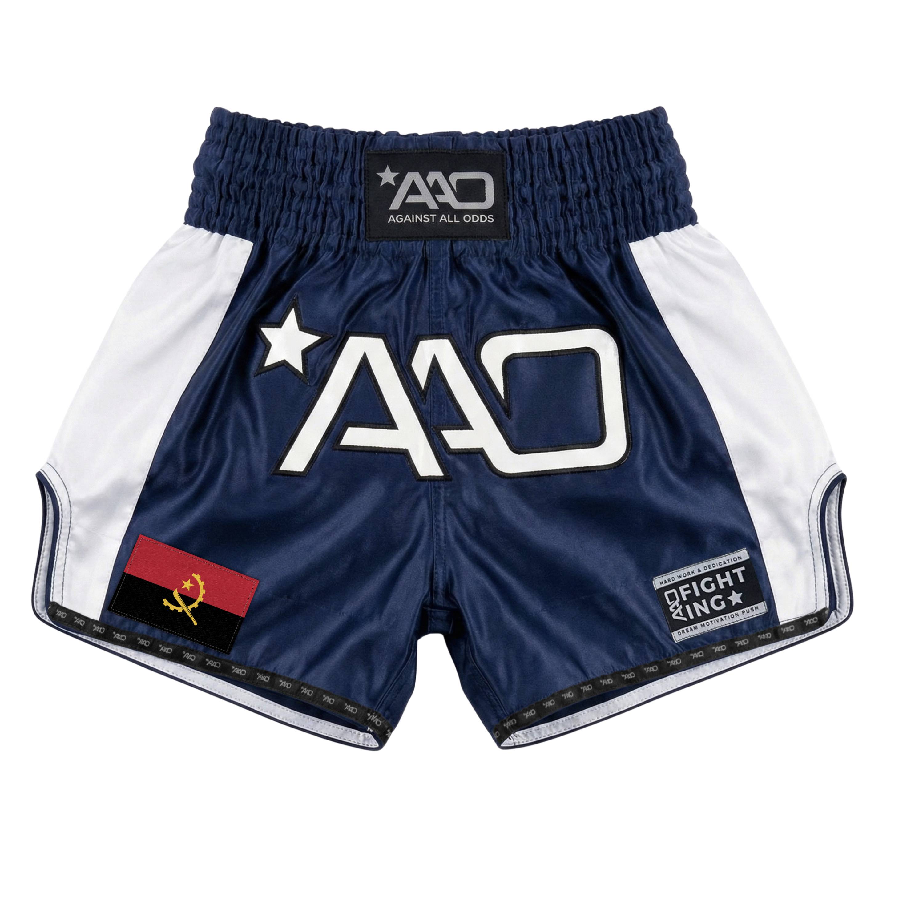 AAO Muay Thai Shorts "Legacy" - Angola - Aao-Fighting
