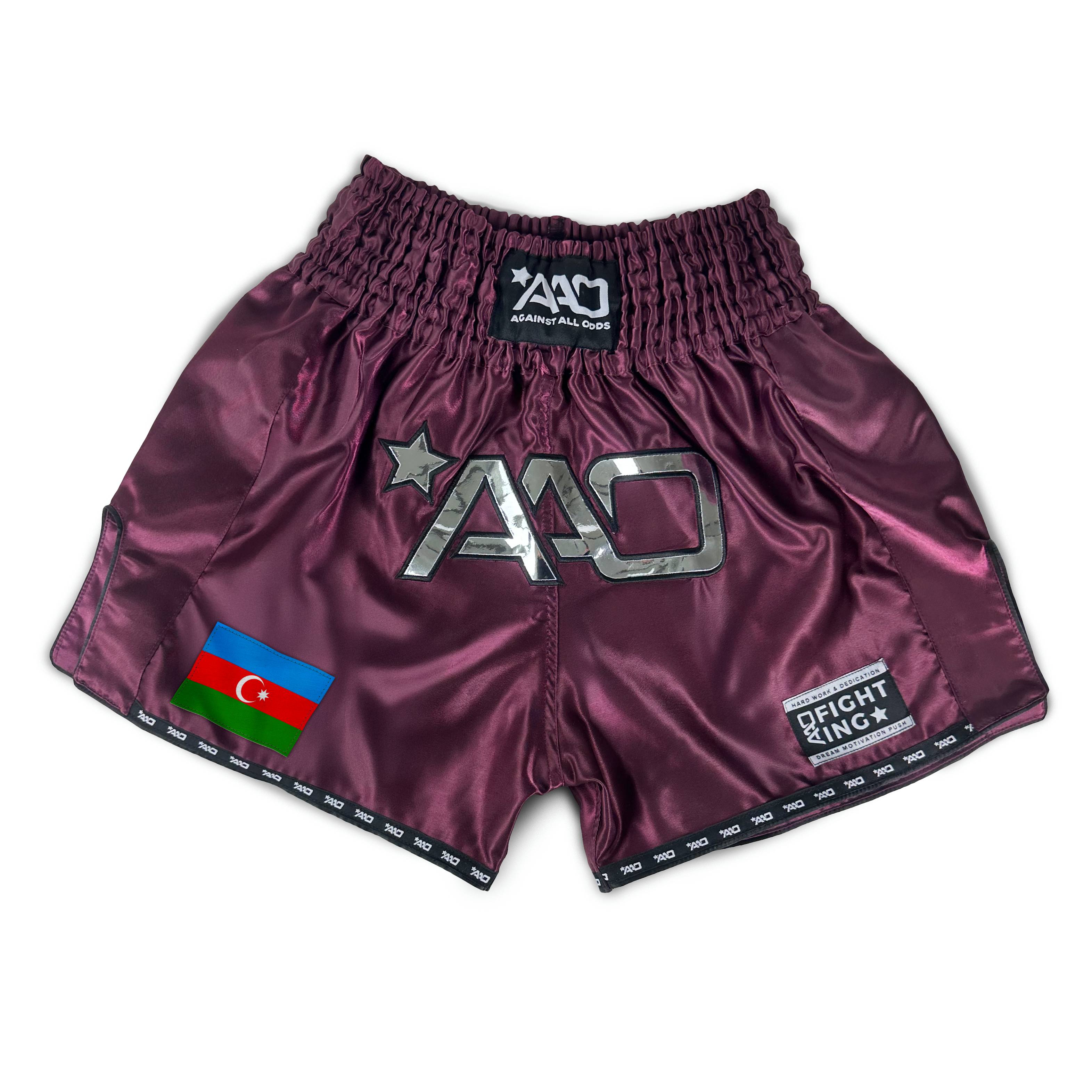 AAO Muay Thai Shorts "Legacy" - Aserbaidschan - Aao-Fighting