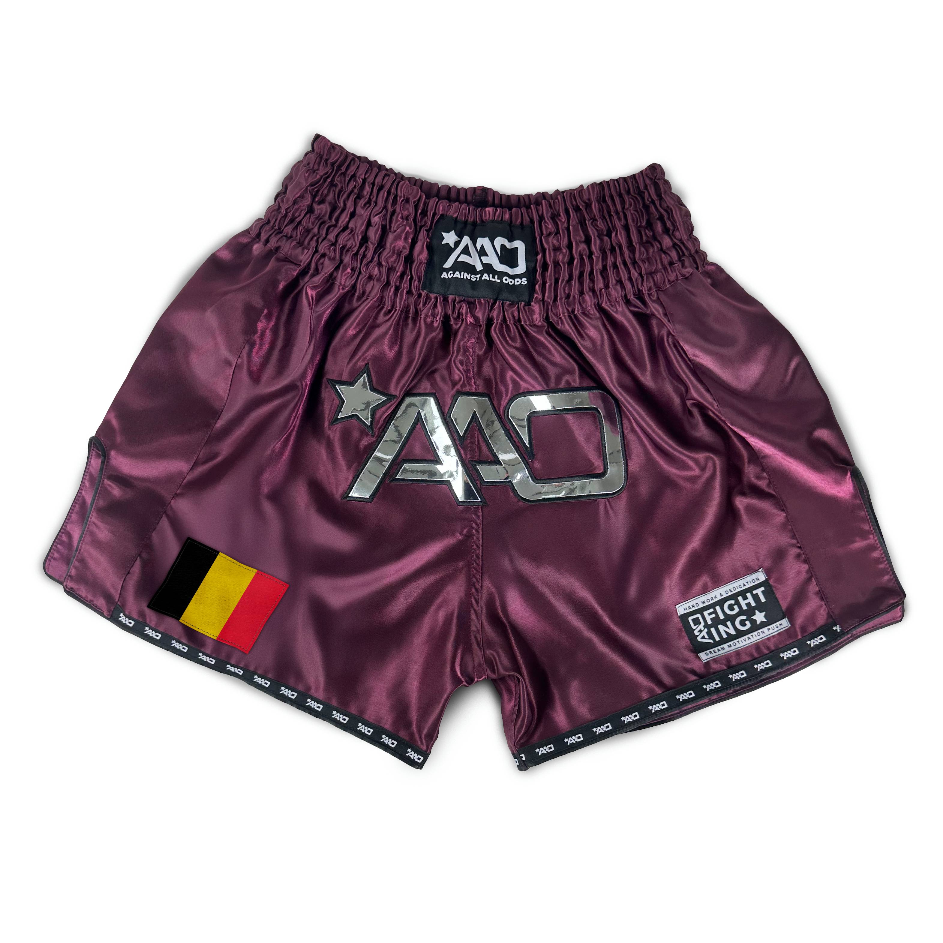 AAO Muay Thai Shorts "Legacy"  - Belgien - Aao-Fighting