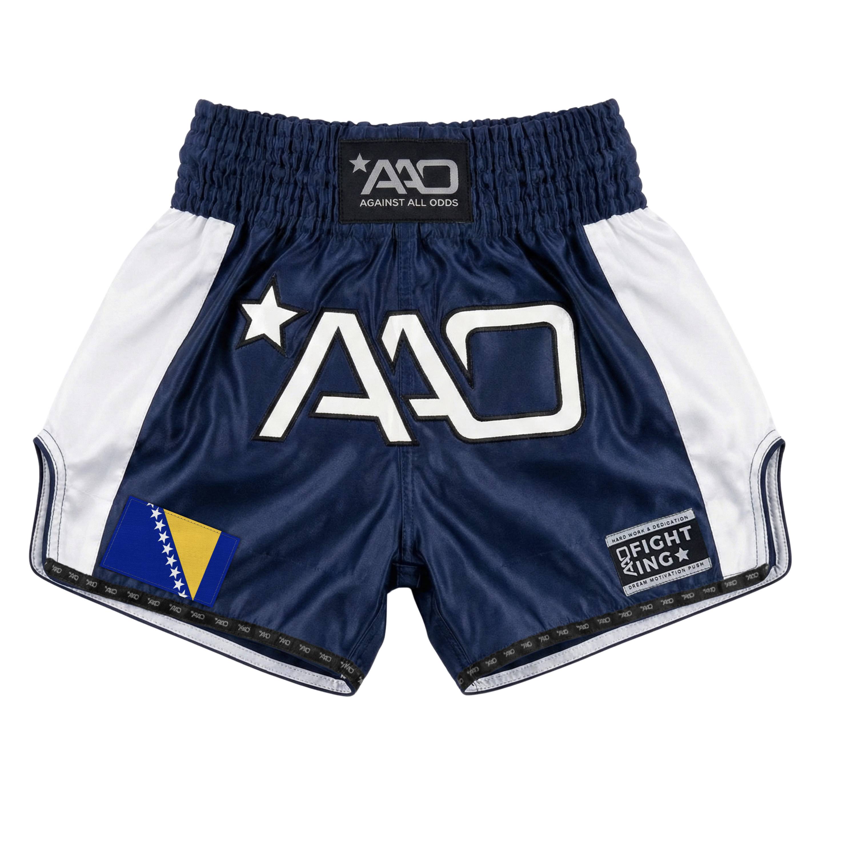 AAO Muay Thai Shorts "Legacy"  - Bosnien und Herzegowina - Aao-Fighting