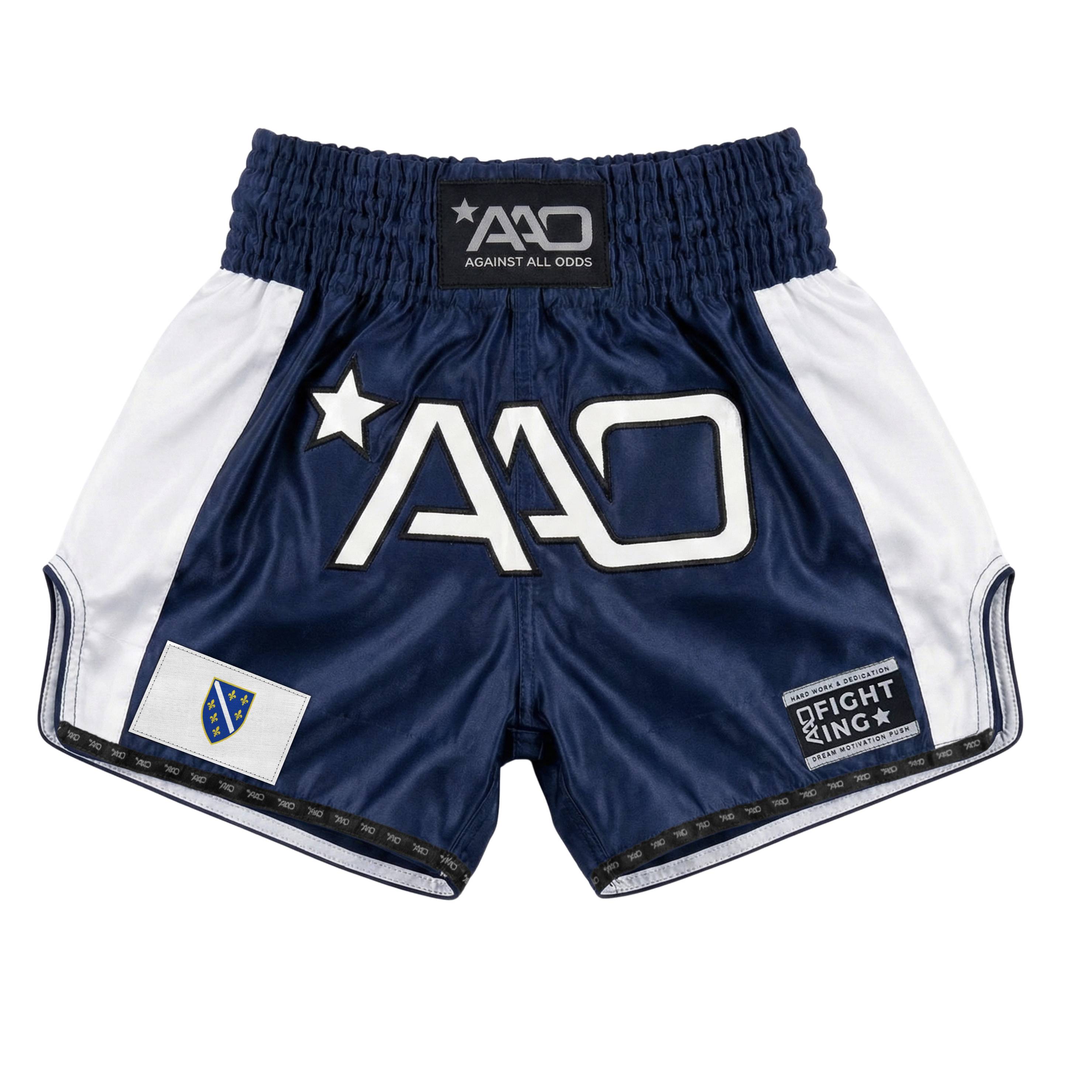 AAO Muay Thai Shorts "Legacy" - Bosnia Ljiljan - Aao-Fighting