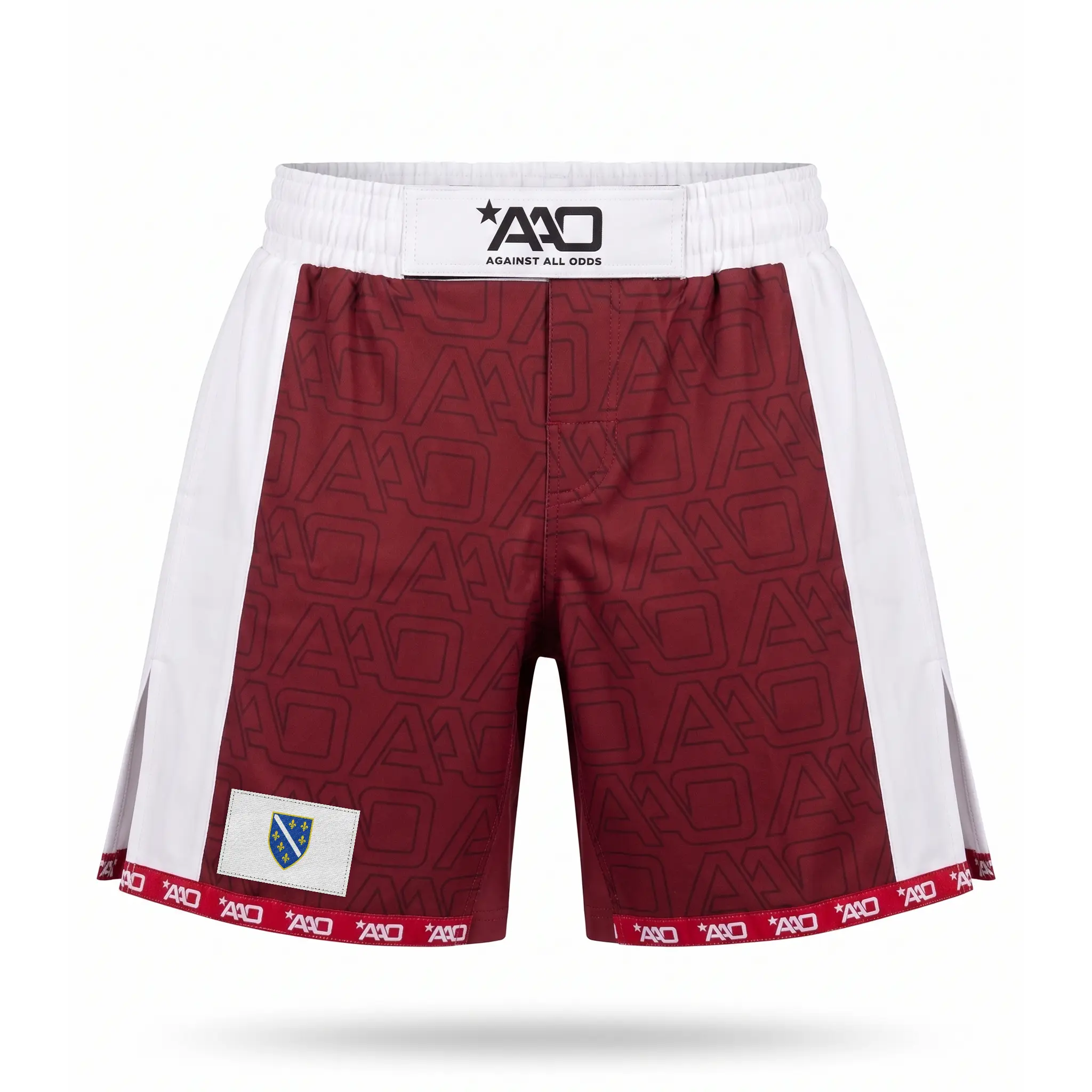 Bosnische Lilie Elevate MMA Shorts Rot/Weiss Bild 1
