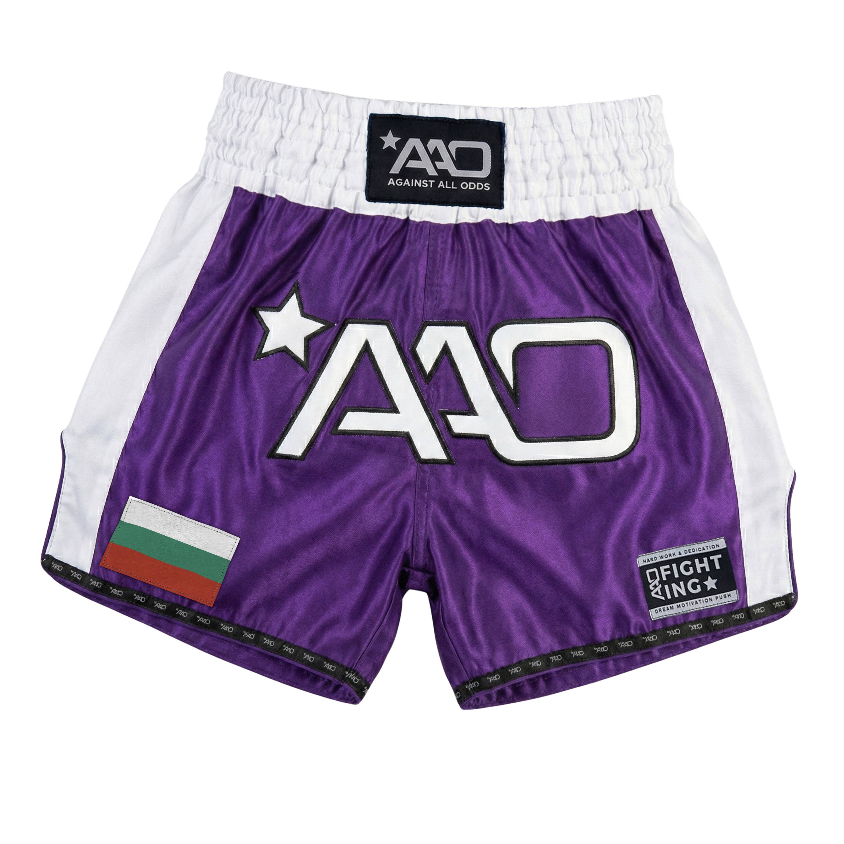 AAO Muay Thai Shorts "Legacy" - Bulgarien - Aao-Fighting
