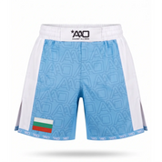Bulgarien Elevate MMA Shorts Babyblau/Weiss Bild 1