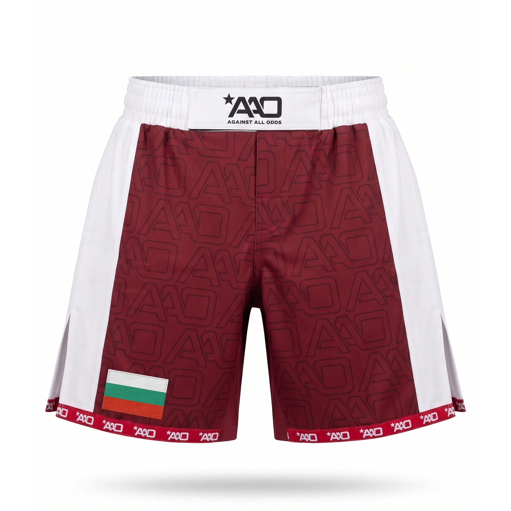 Bulgarien Elevate MMA Shorts Rot/Weiss Bild 1