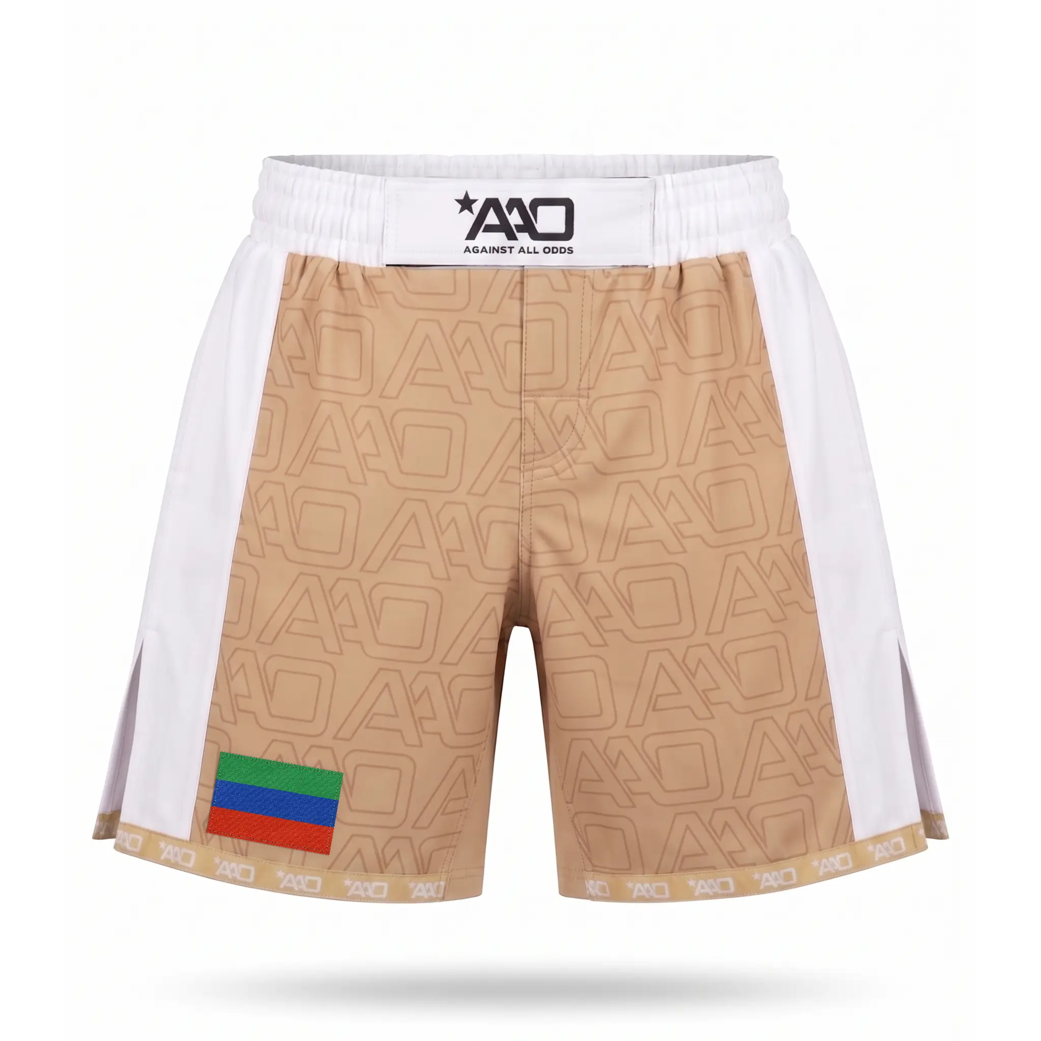 Dagestan Elevate MMA Shorts Beige/Weiss Bild 1