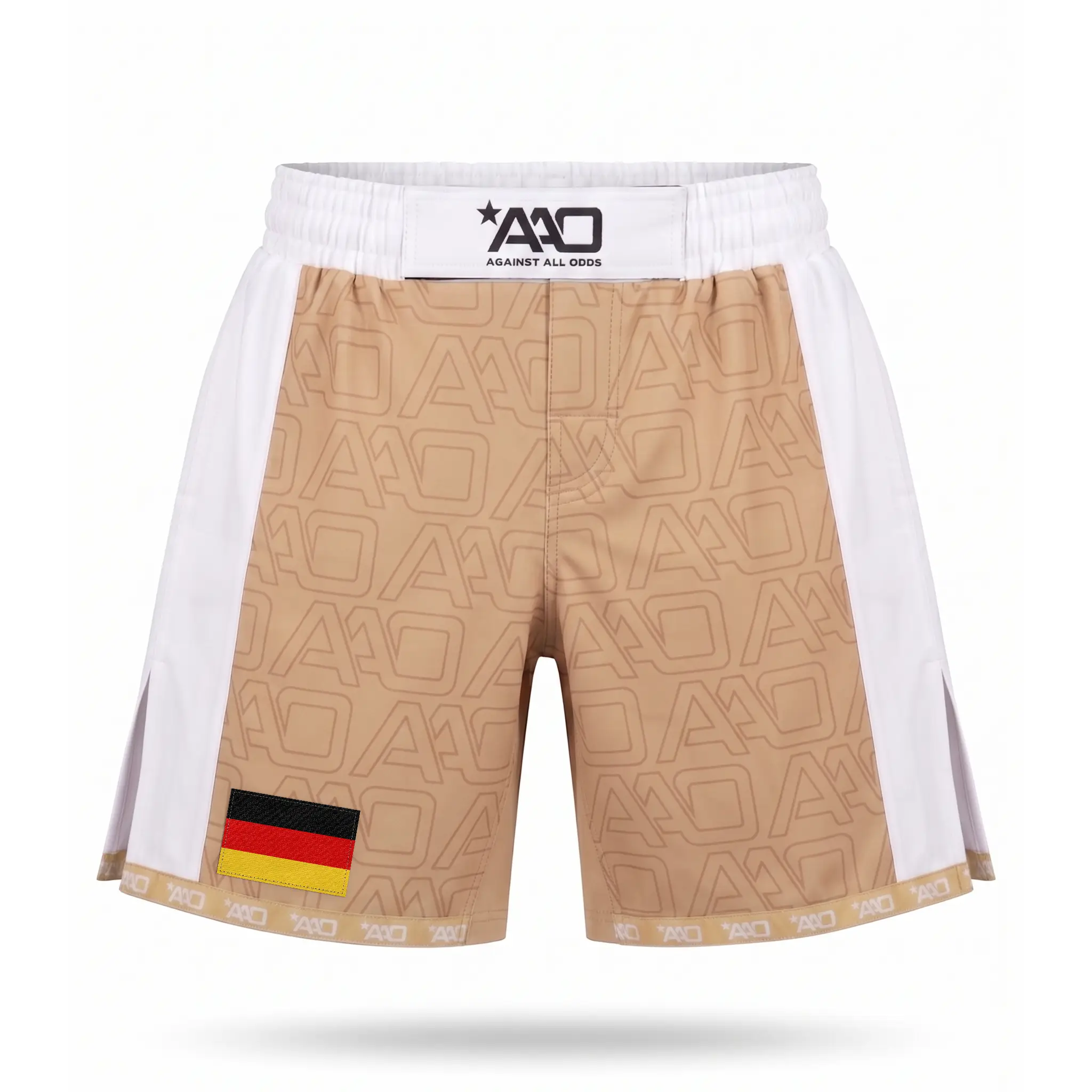 Deutschland Elevate MMA Shorts Beige/Weiss Bild 1