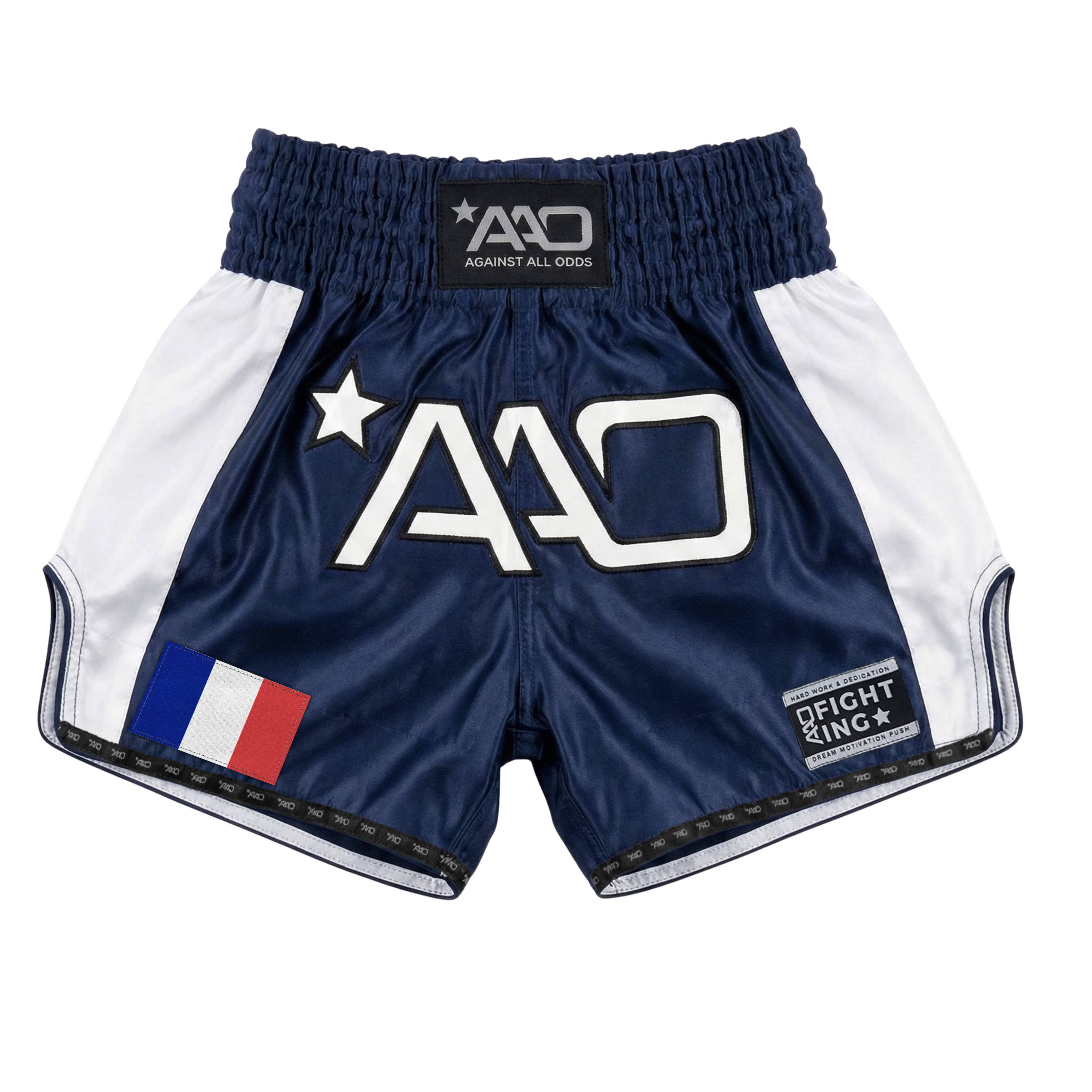 AAO Muay Thai Shorts "Legacy"  - Frankreich - Aao-Fighting