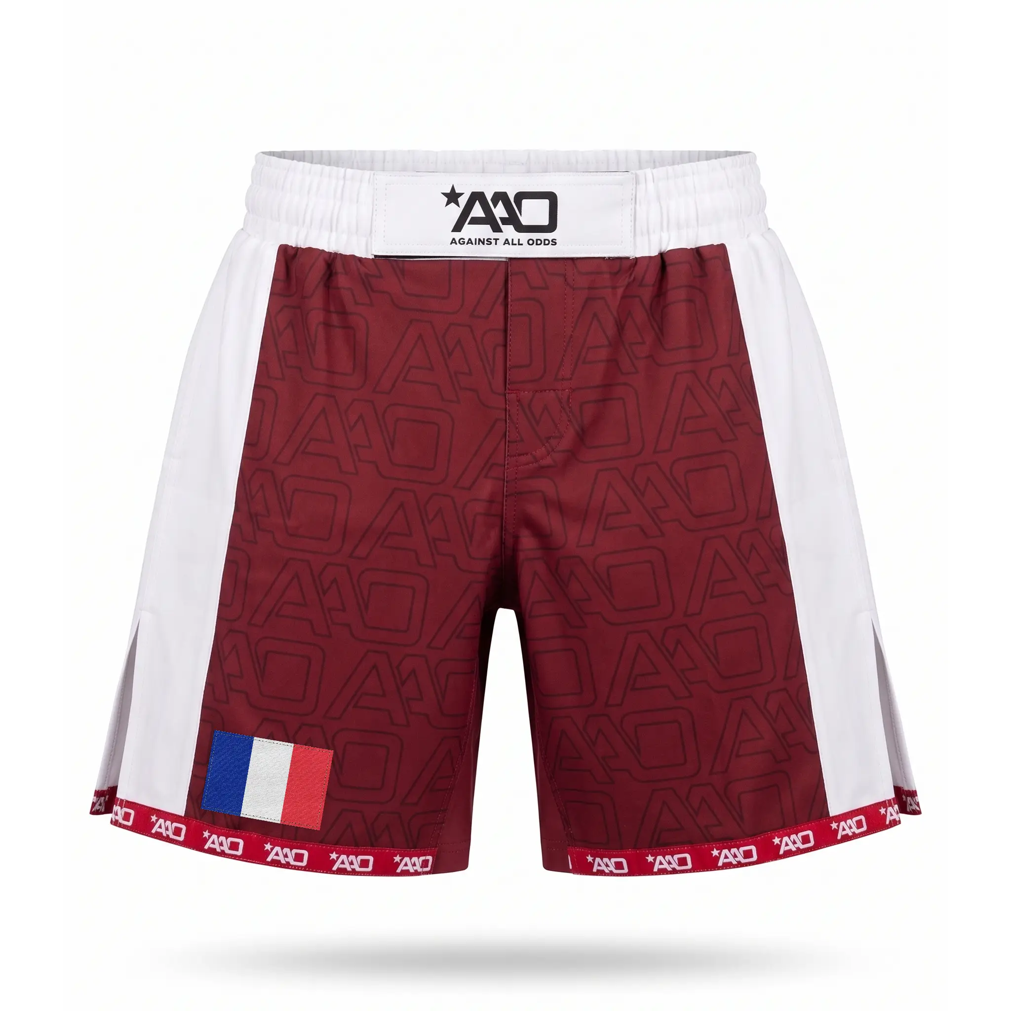 Frankreich Elevate MMA Shorts Rot/Weiss Bild 1