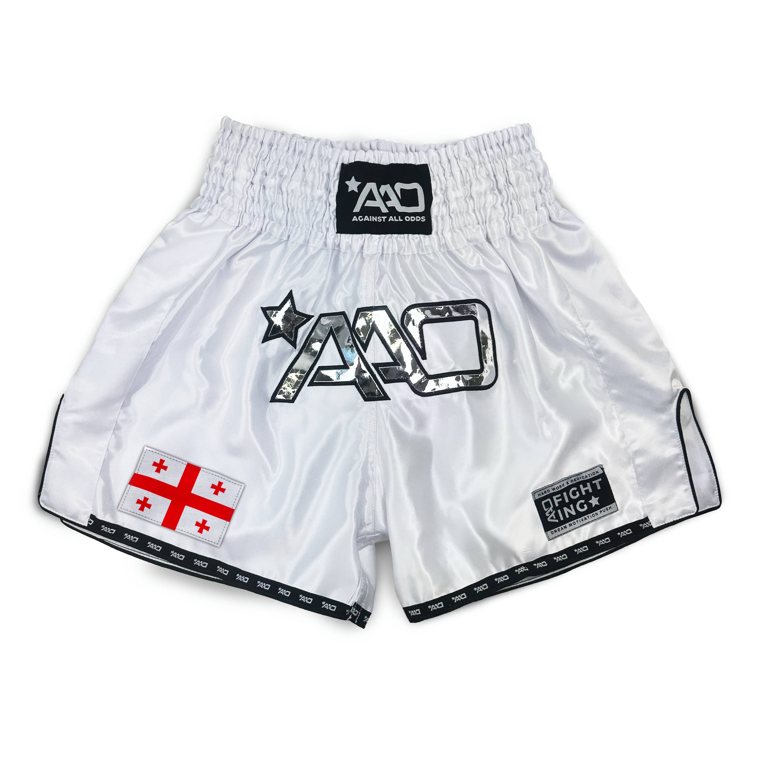 AAO Shorts Clean - Georgia White - Aao-Fighting