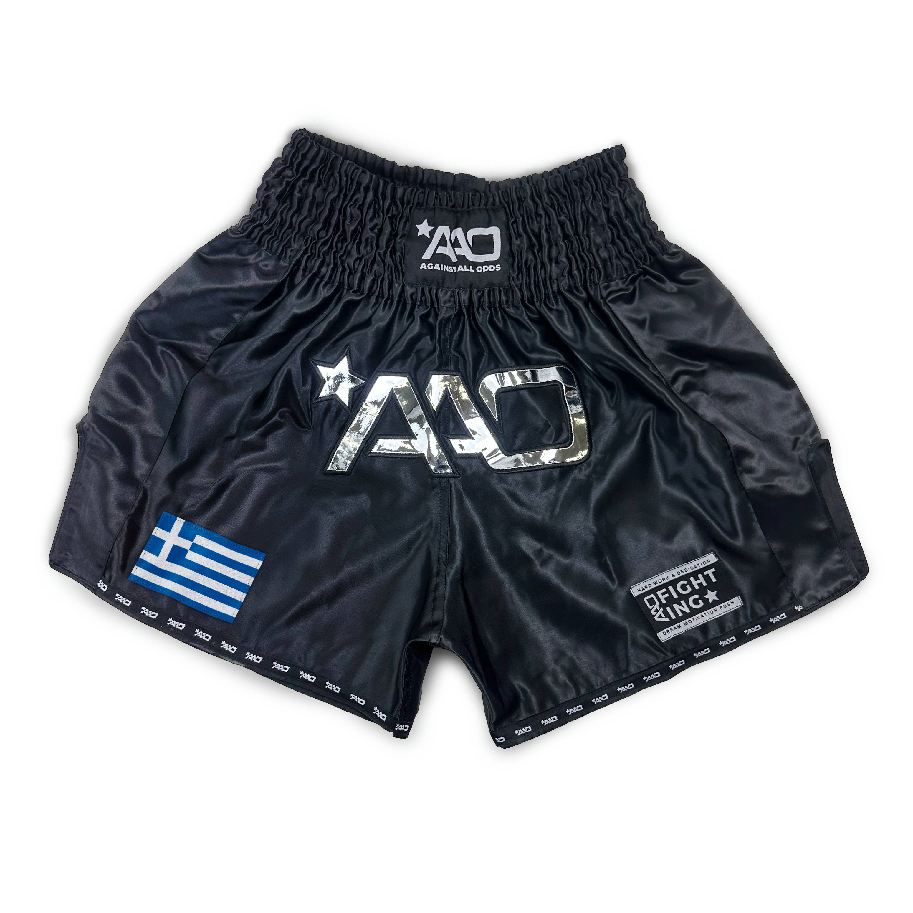 AAO Muay Thai Shorts "Legacy"  - Griechenland - Aao-Fighting