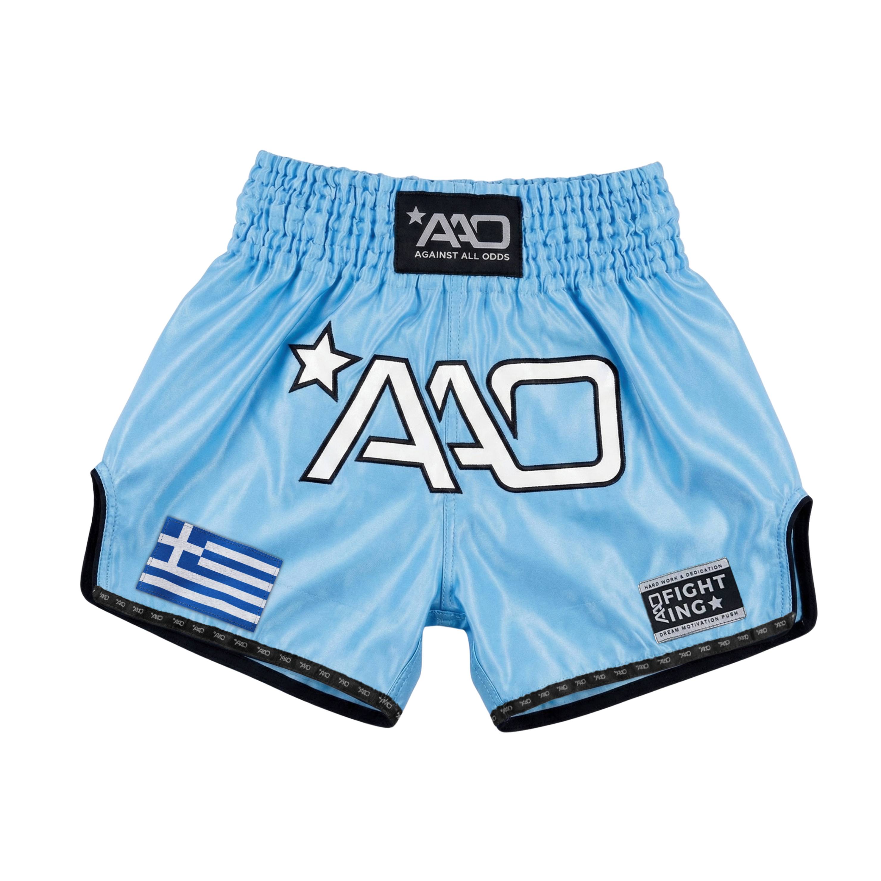AAO Muay Thai Shorts "Legacy"  - Griechenland - Aao-Fighting