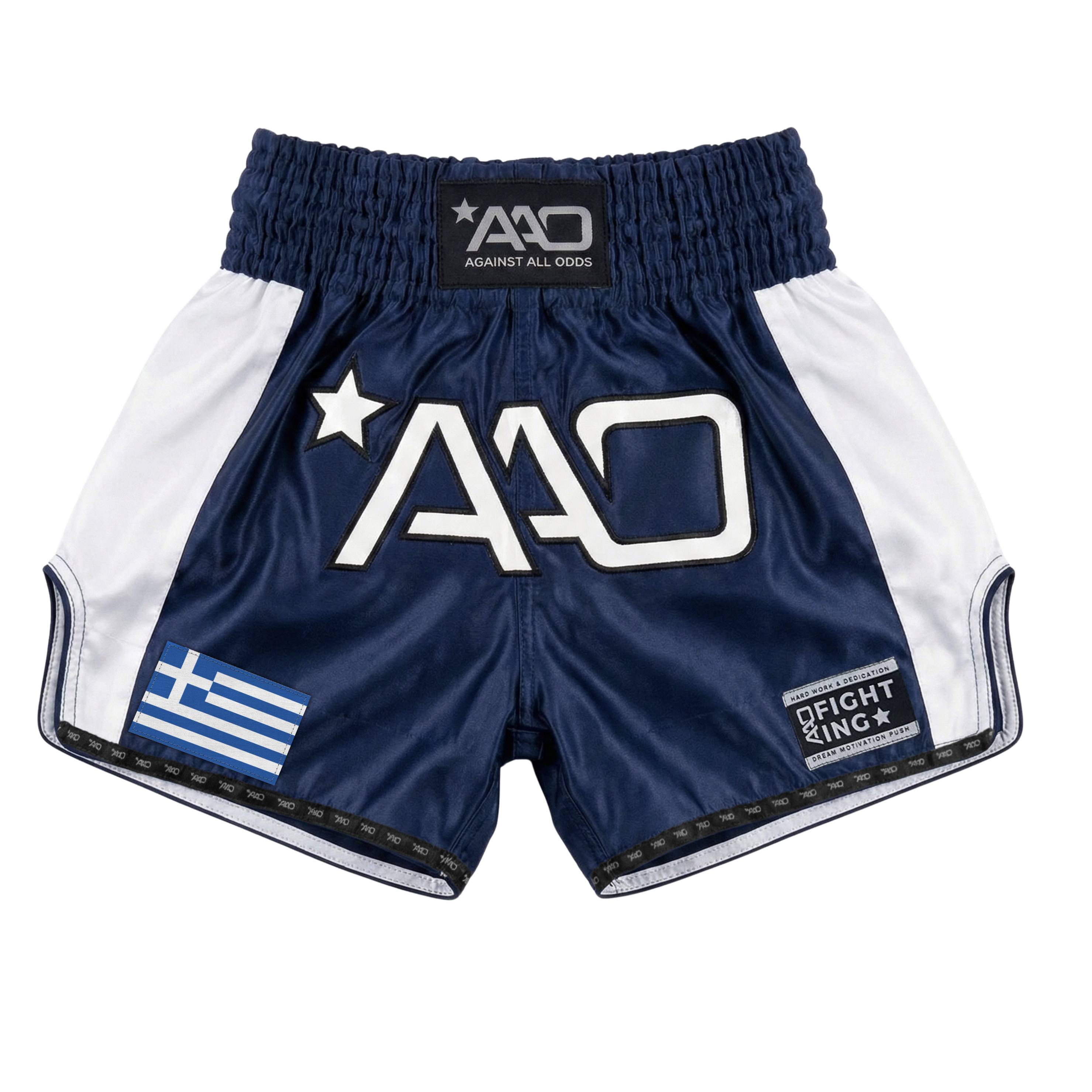 AAO Muay Thai Shorts "Legacy"  - Griechenland - Aao-Fighting