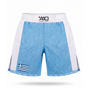 Griechenland Elevate MMA Shorts Babyblau/Weiss Bild 1
