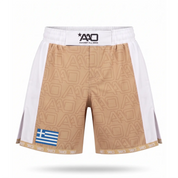 Griechenland Elevate MMA Shorts Beige/Weiss Bild 1