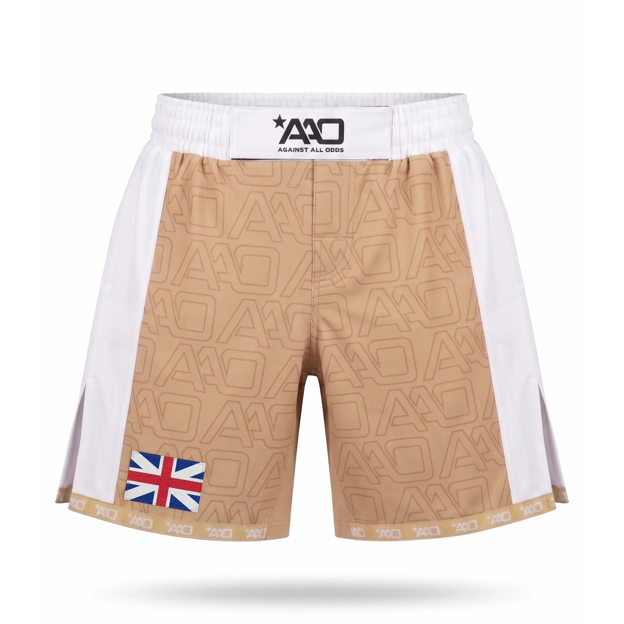 Großbritannien Elevate MMA Shorts Beige/Weiss Bild 1