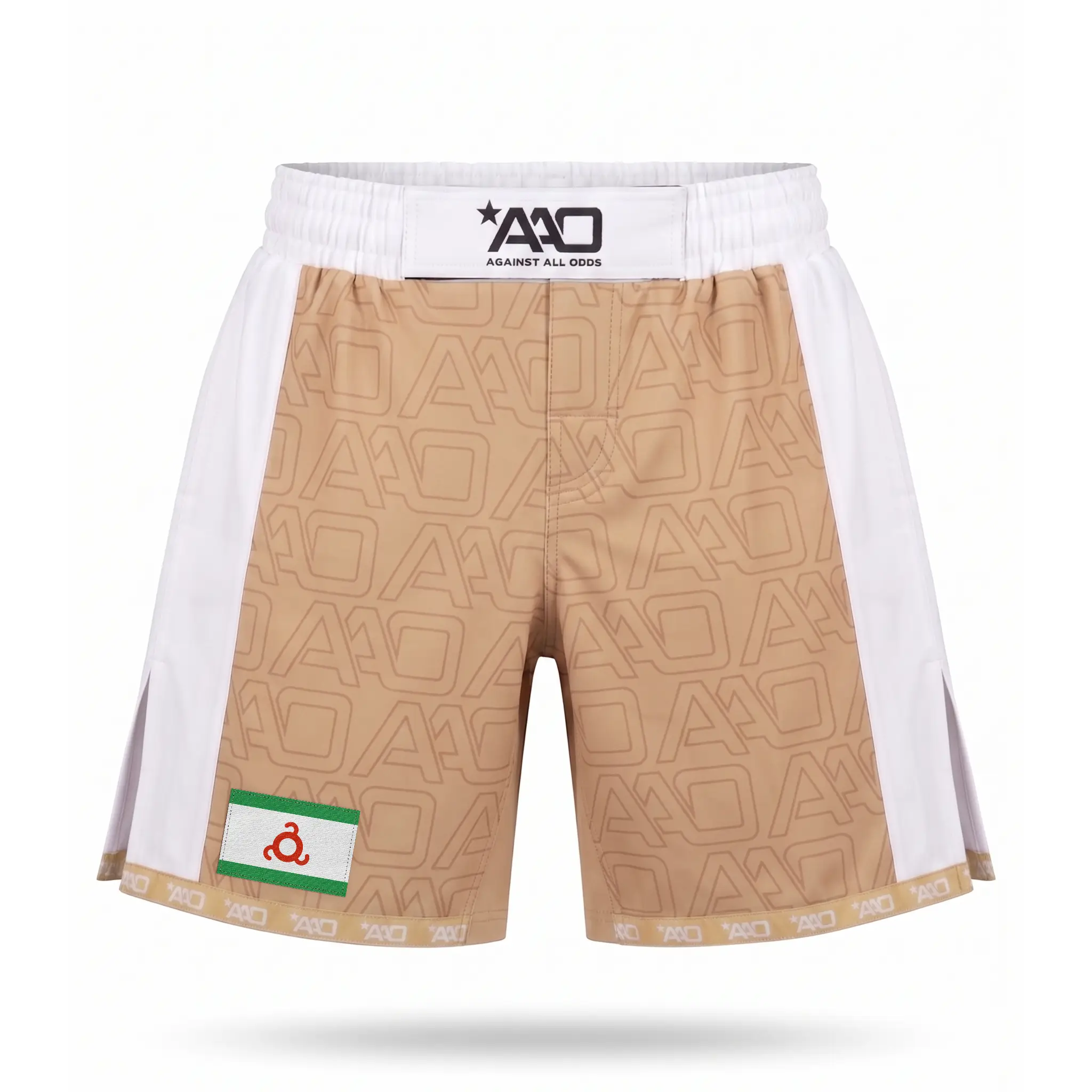 Inguschetien Elevate MMA Shorts Beige/Weiss Bild 1