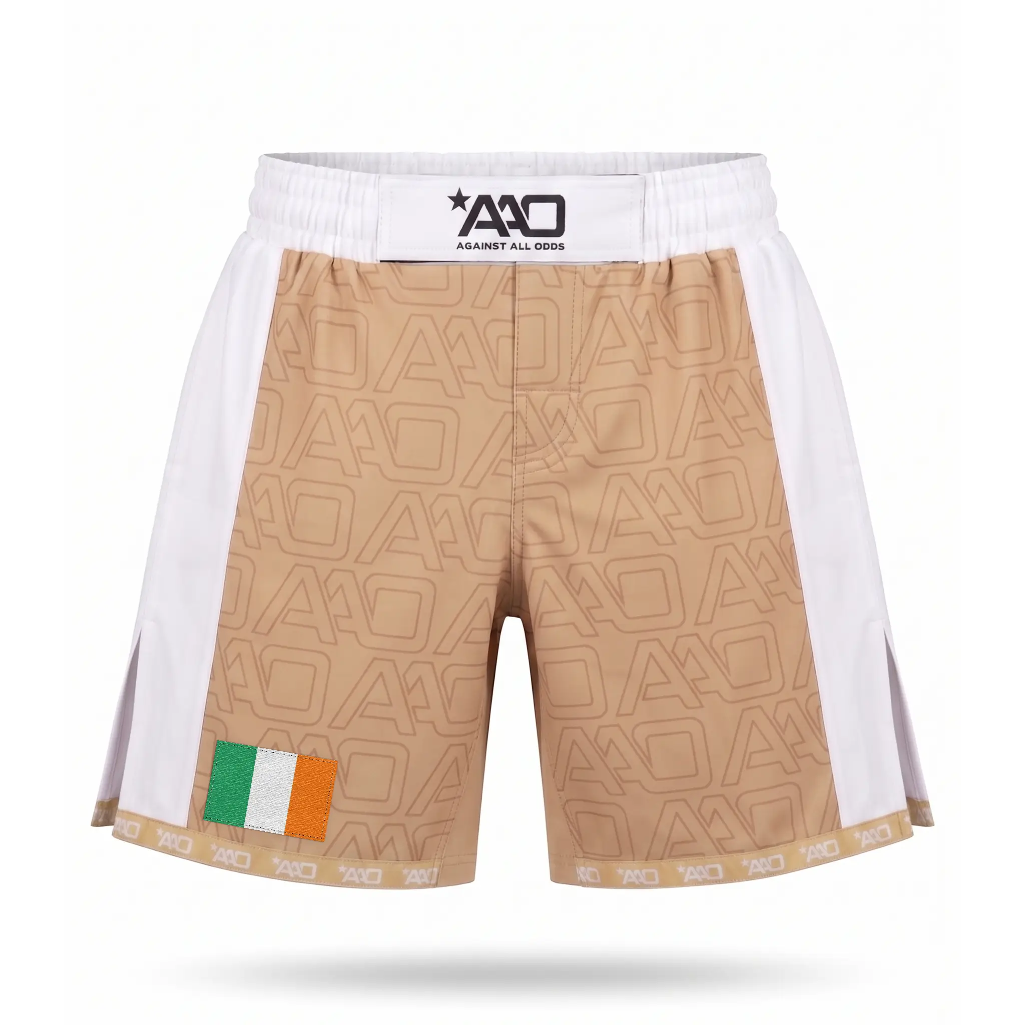Irland Elevate MMA Shorts Beige/Weiss Bild 1