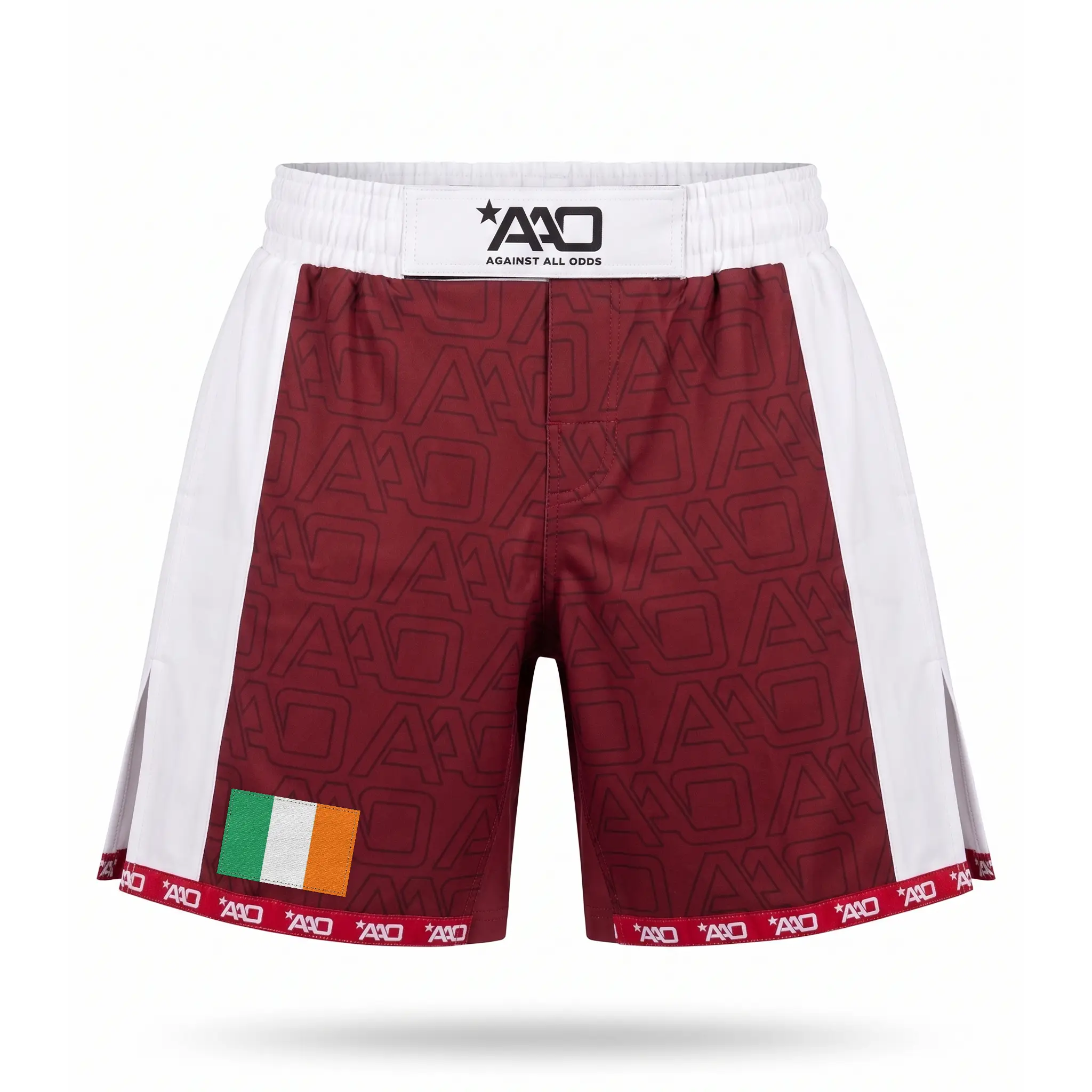Irland Elevate MMA Shorts Rot/Weiss Bild 1