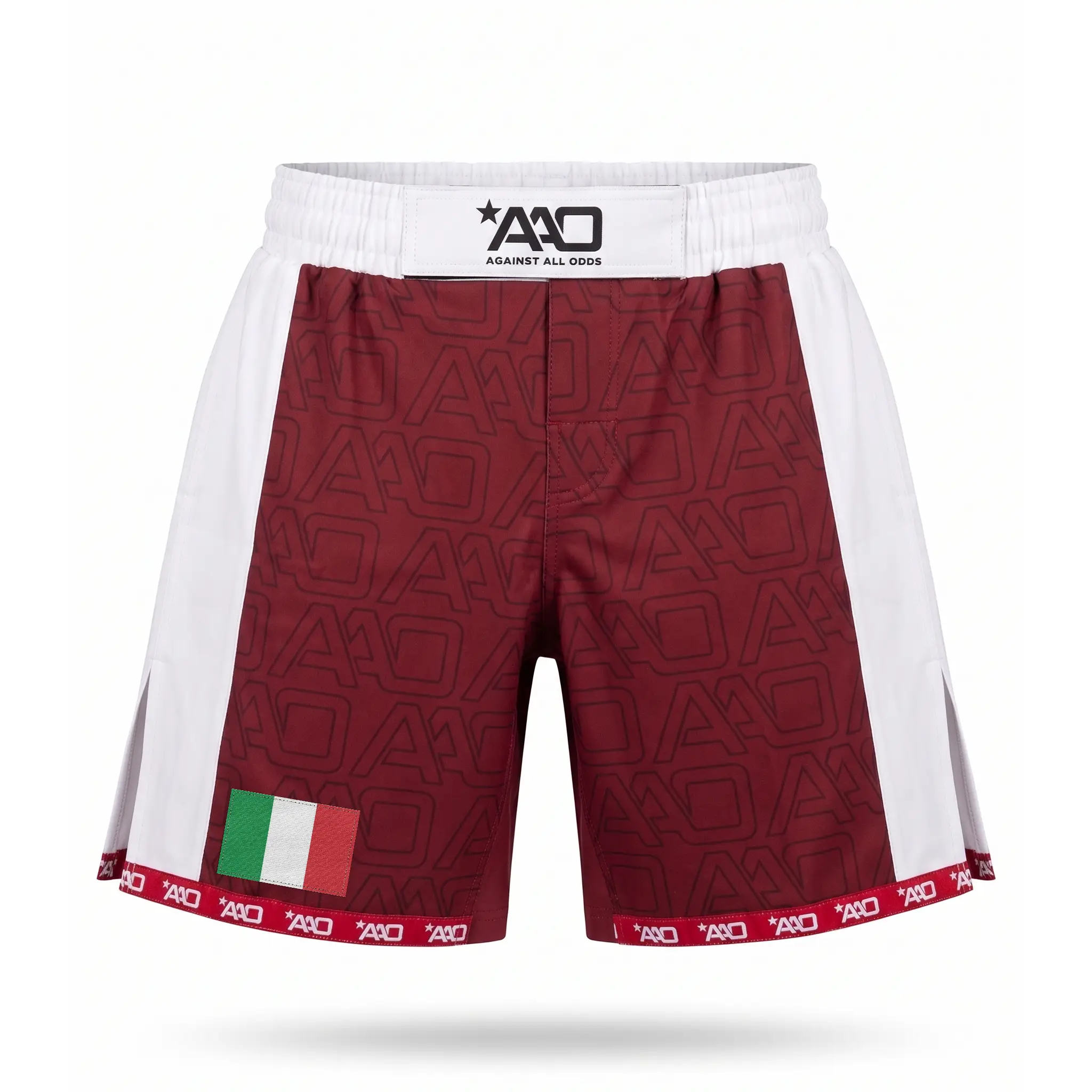 Italien Elevate MMA Shorts Rot/Weiss Bild 1