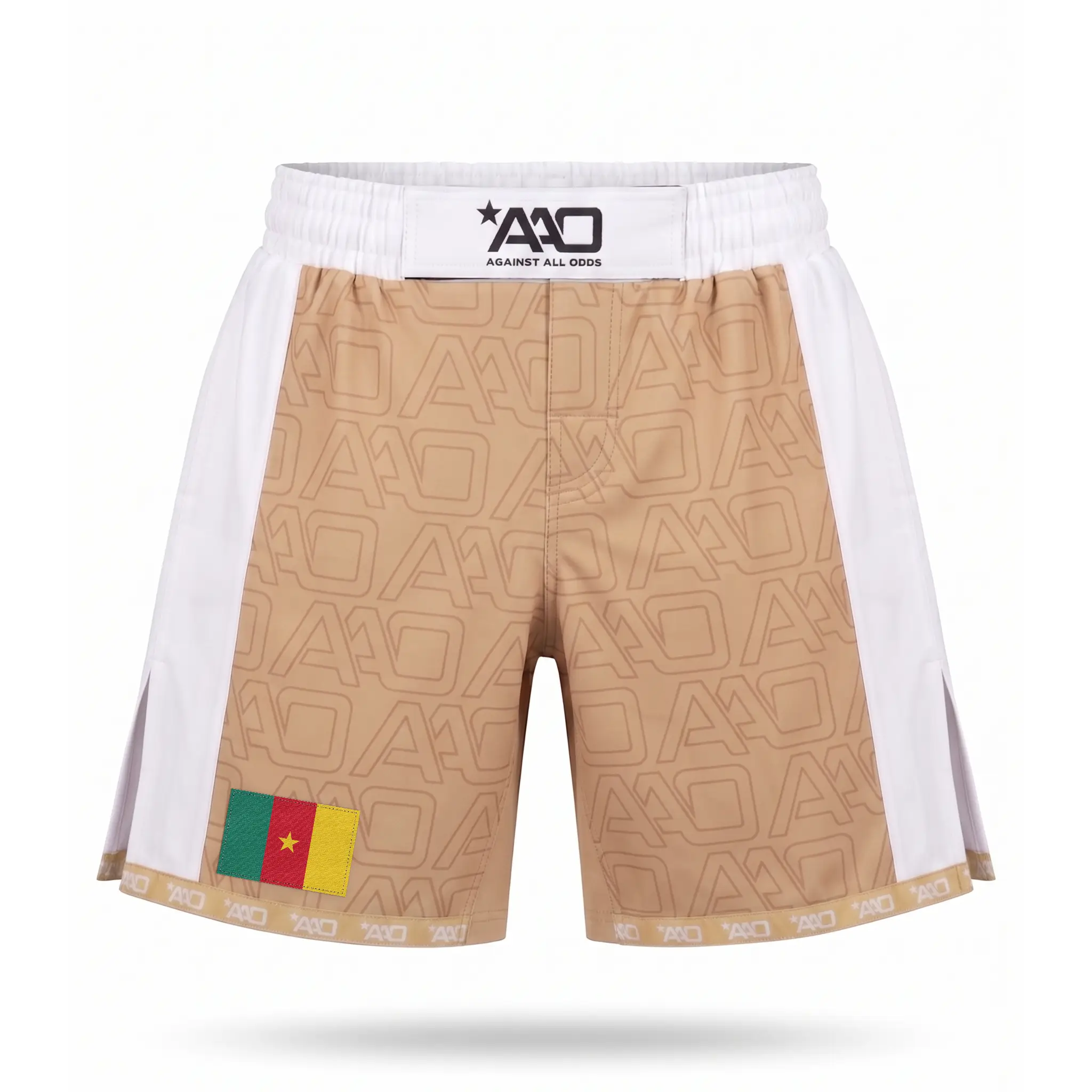 Kamerun Elevate MMA Shorts Beige/Weiss Bild 1