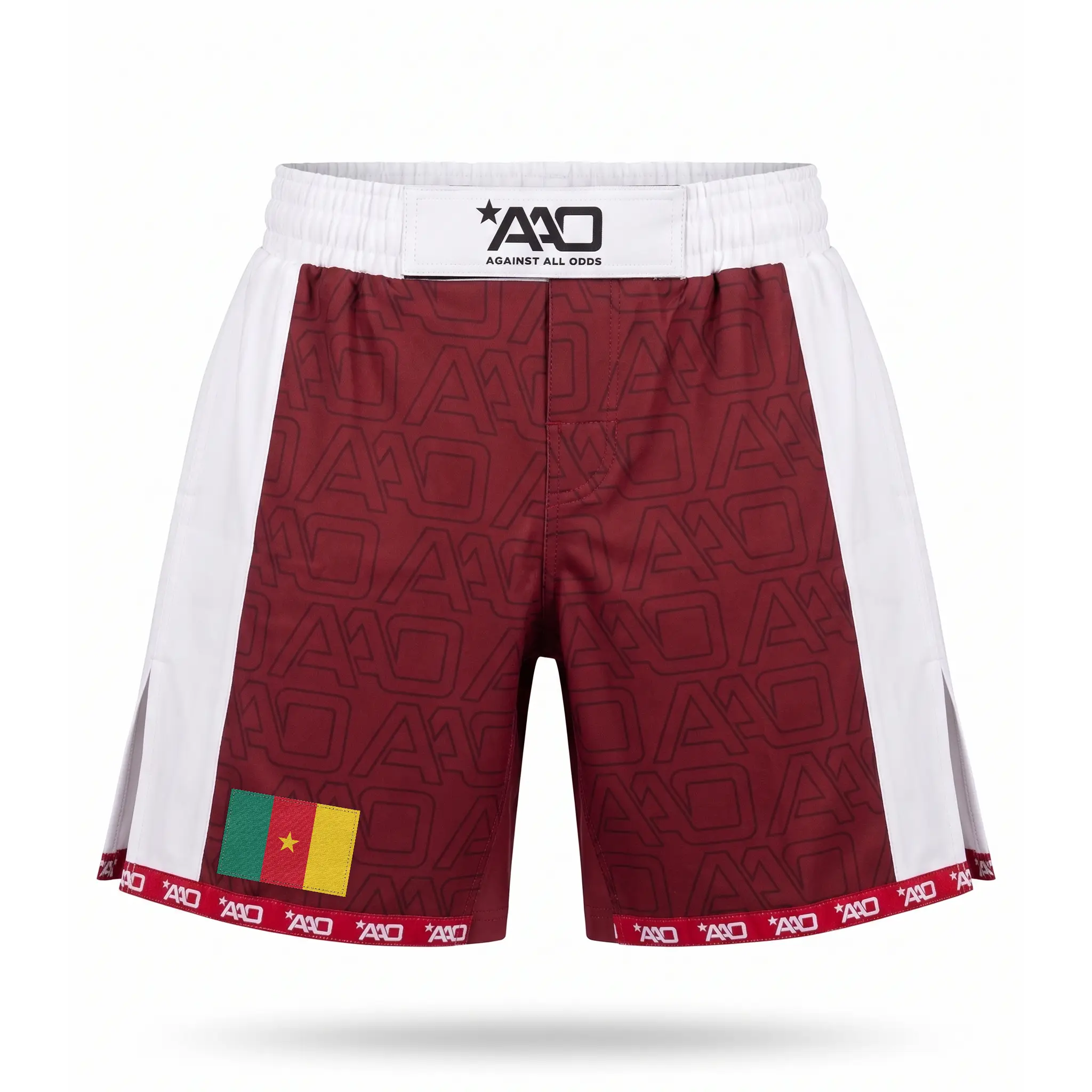 Kamerun Elevate MMA Shorts Rot/Weiss Bild 1
