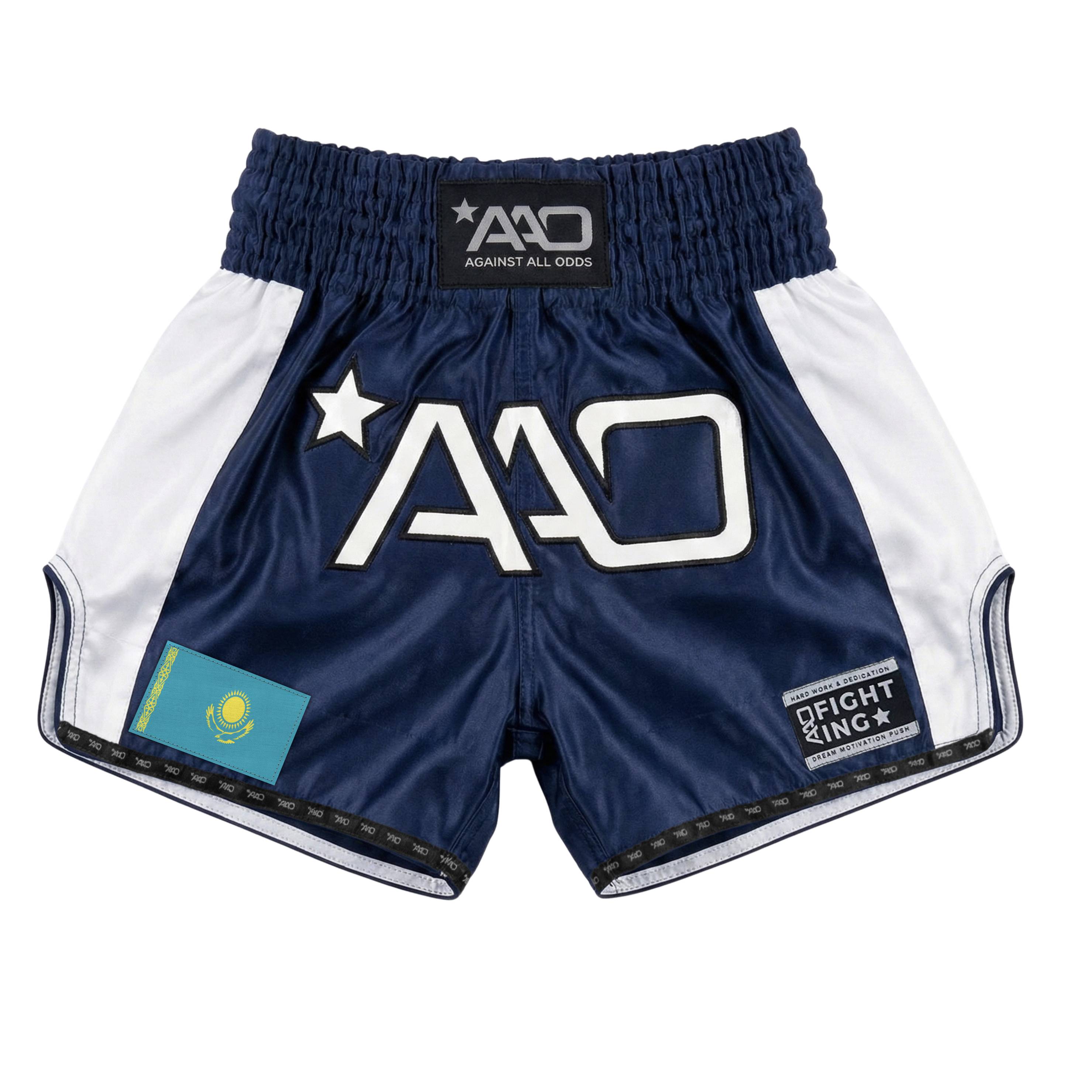 AAO Muay Thai Shorts "Legacy" - Kasachstan - Aao-Fighting
