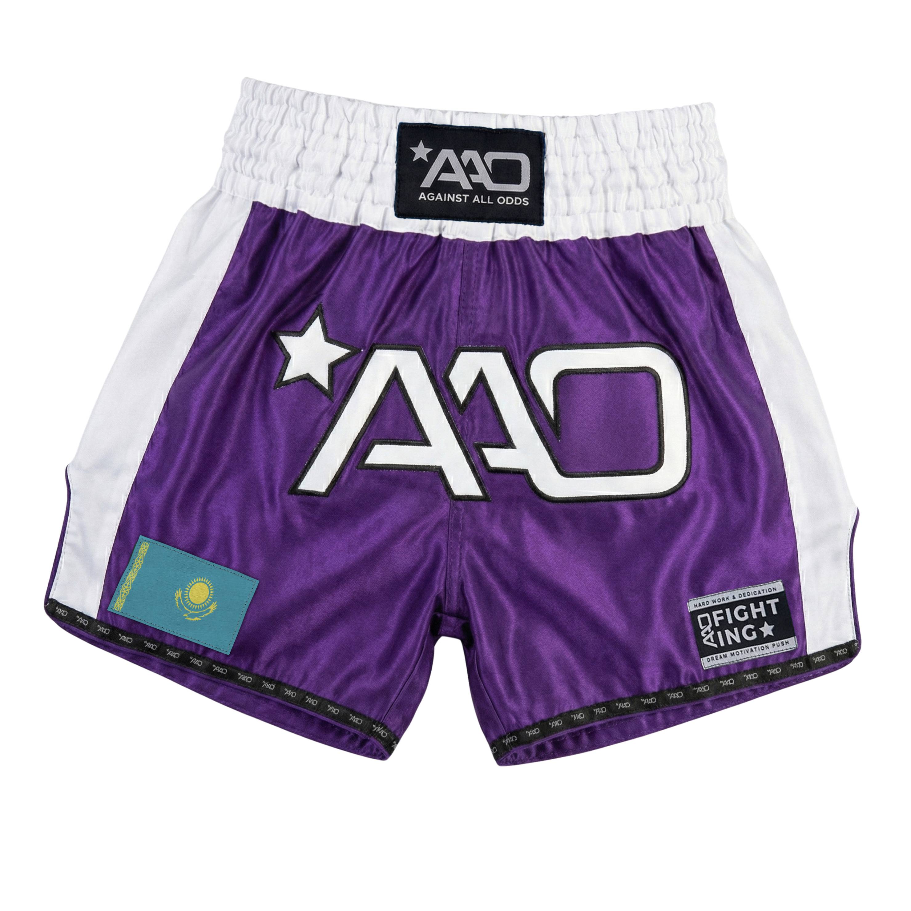 AAO Muay Thai Shorts "Legacy" - Kasachstan - Aao-Fighting