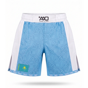 Kasachstan Elevate MMA Shorts Babyblau/Weiss Bild 1