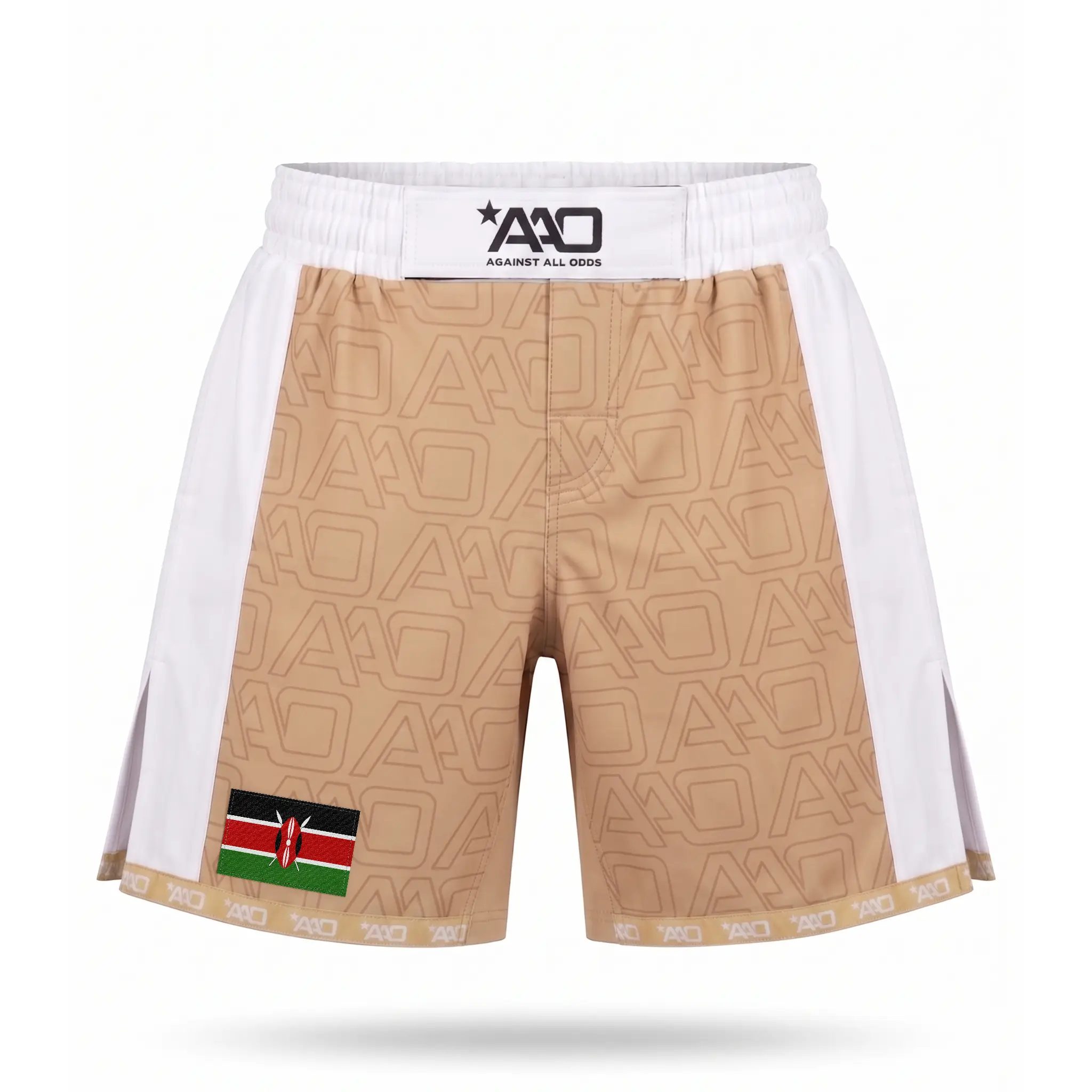 Kenia Elevate MMA Shorts Beige/Weiss Bild 1
