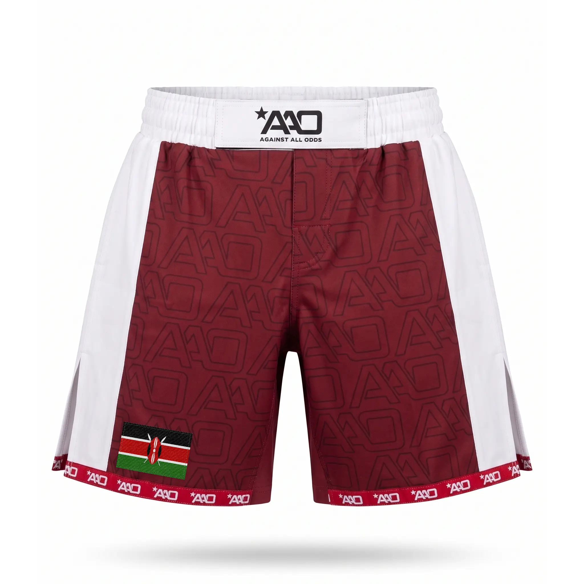 Kenia Elevate MMA Shorts Rot/Weiss Bild 1