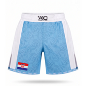 Kroatien Elevate MMA Shorts Babyblau/Weiss Bild 1