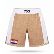 Kroatien Elevate MMA Shorts Beige/Weiss Bild 1