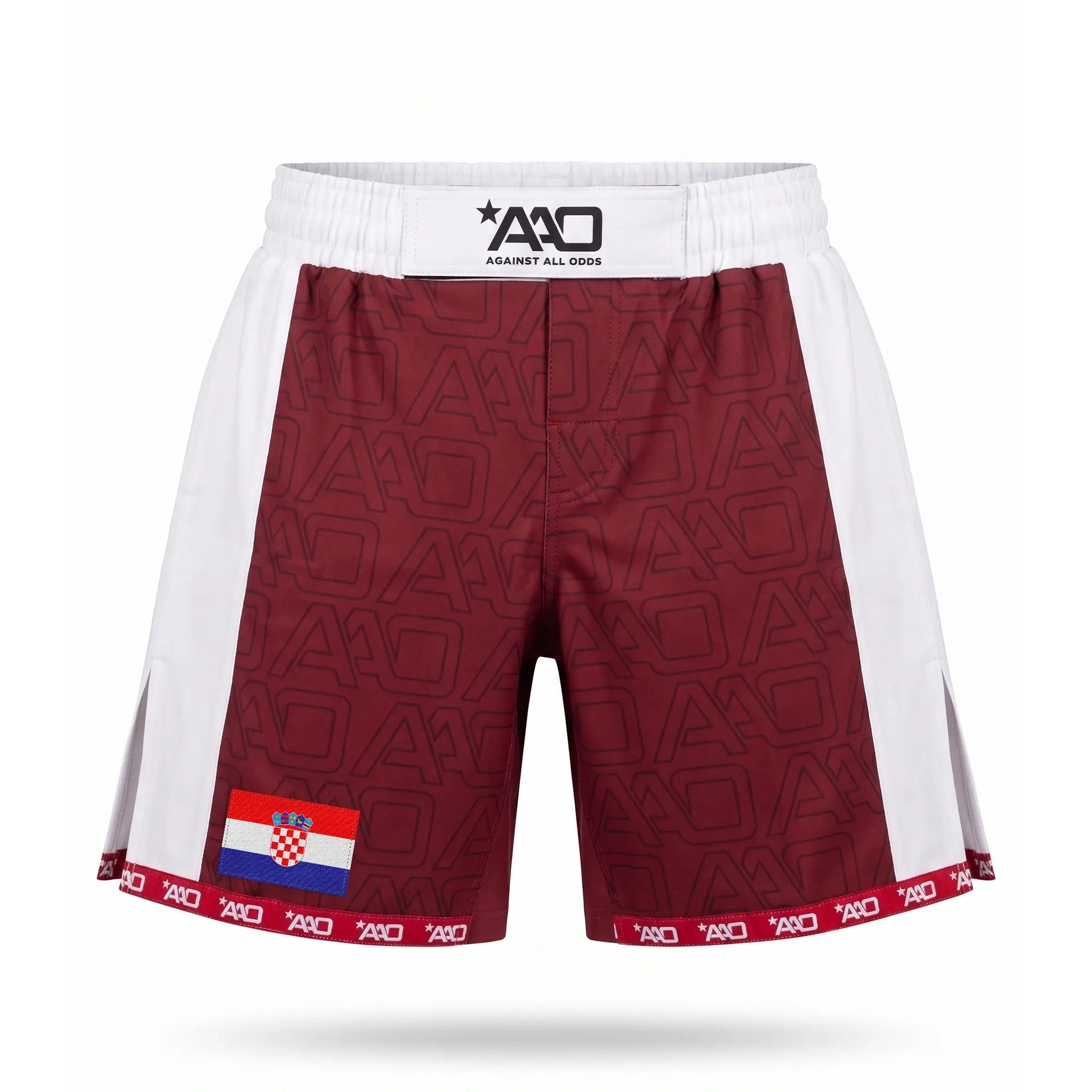 Kroatien Elevate MMA Shorts Rot/Weiss Bild 1