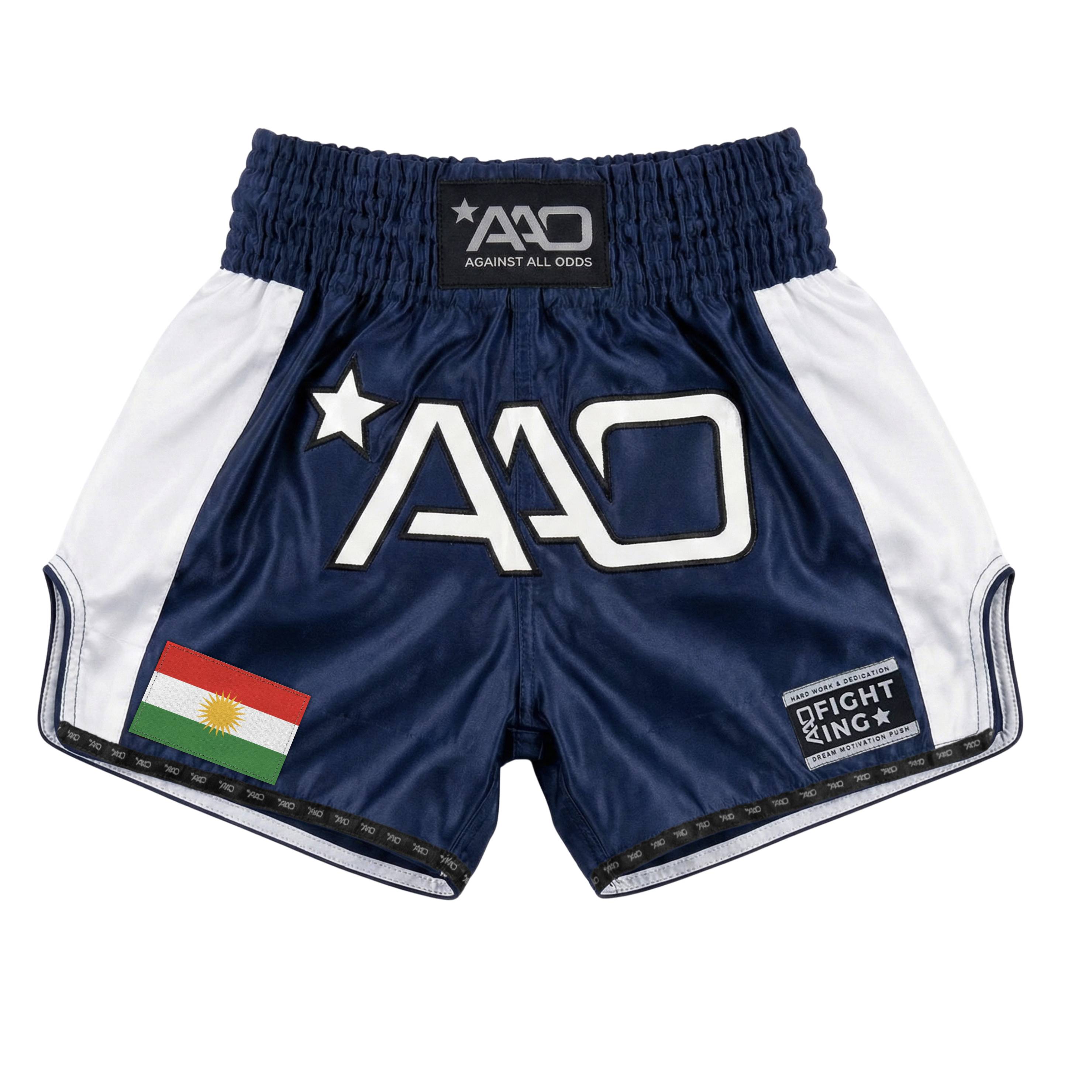 AAO Muay Thai Shorts "Legacy" - Kurdistan - Aao-Fighting