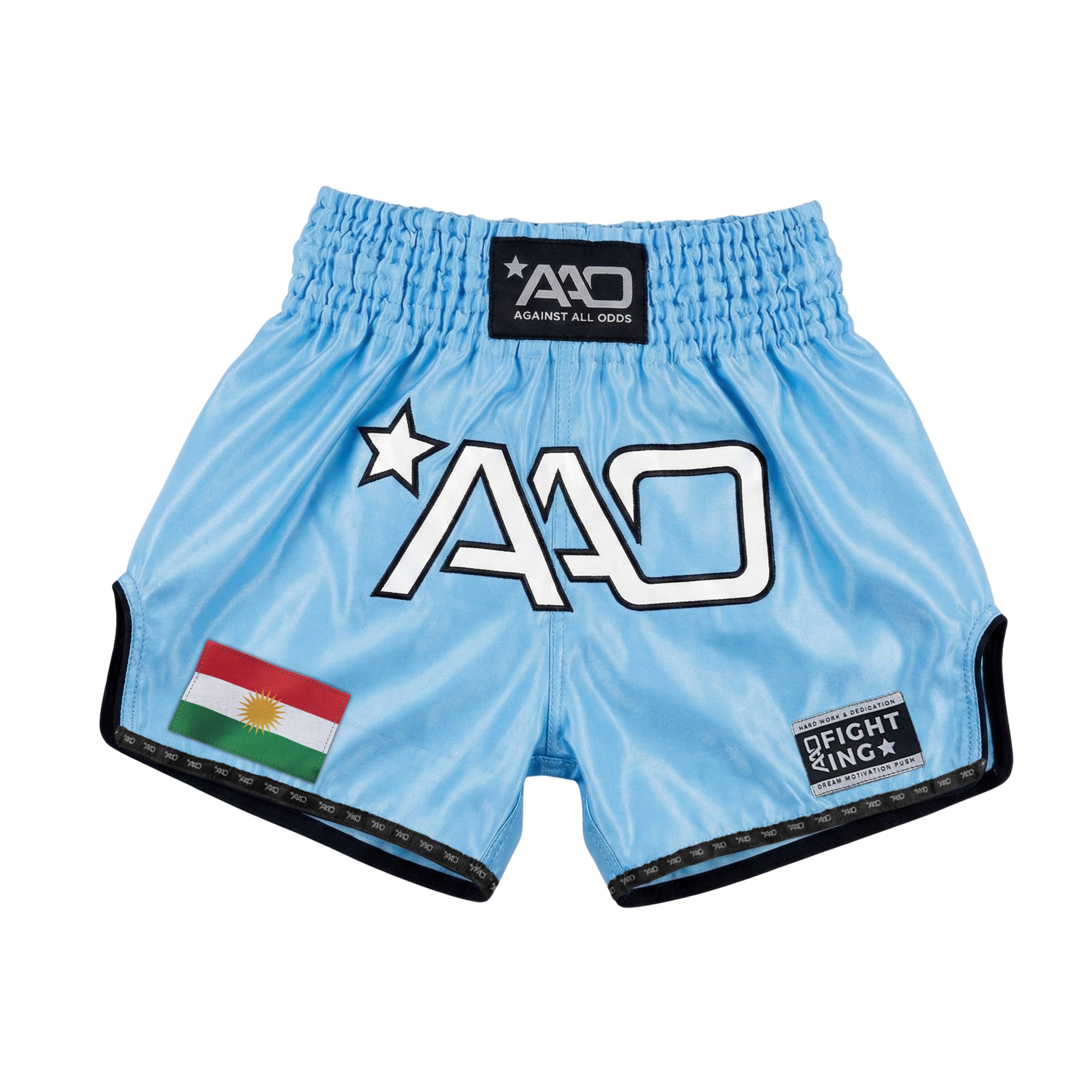 AAO Muay Thai Shorts "Legacy" - Kurdistan - Aao-Fighting