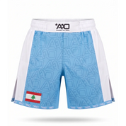 Libanon Elevate MMA Shorts Babyblau/Weiss Bild 1
