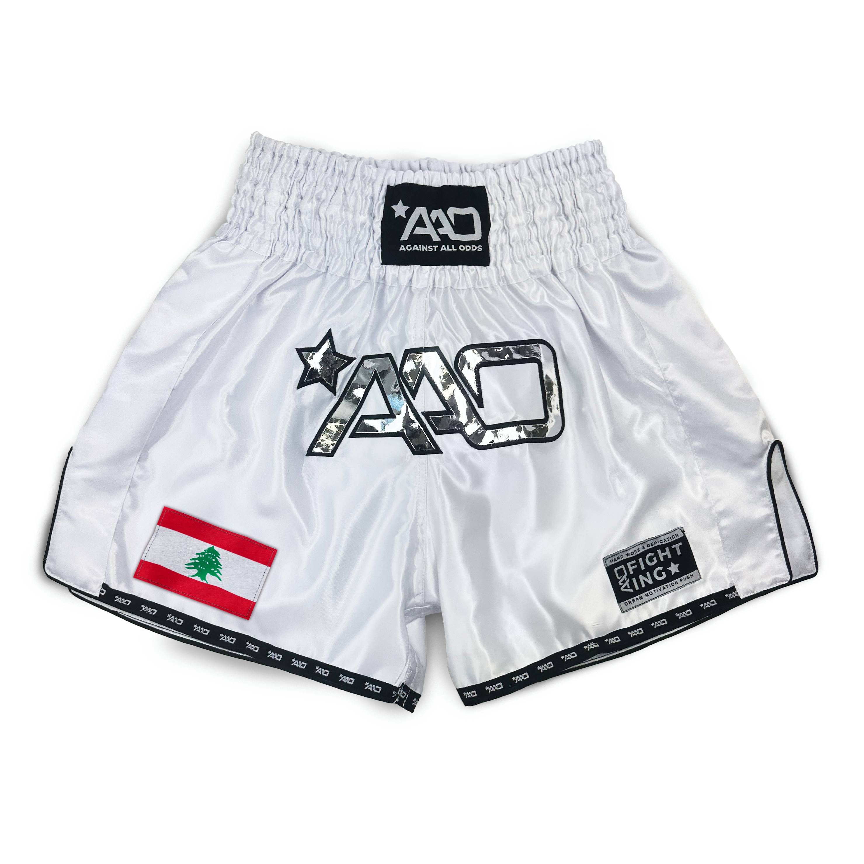 AAO Muay Thai Shorts "Legacy" - Libanon - Aao-Fighting