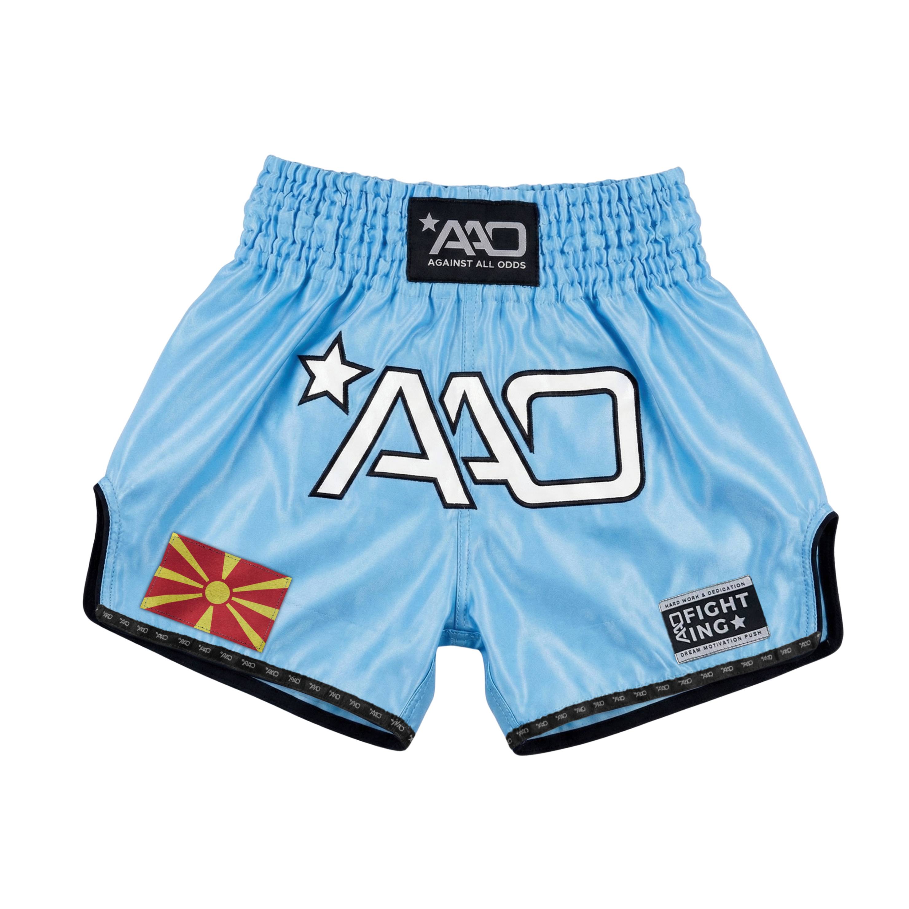 AAO Muay Thai Shorts "Legacy" - Mazedonien - Aao-Fighting