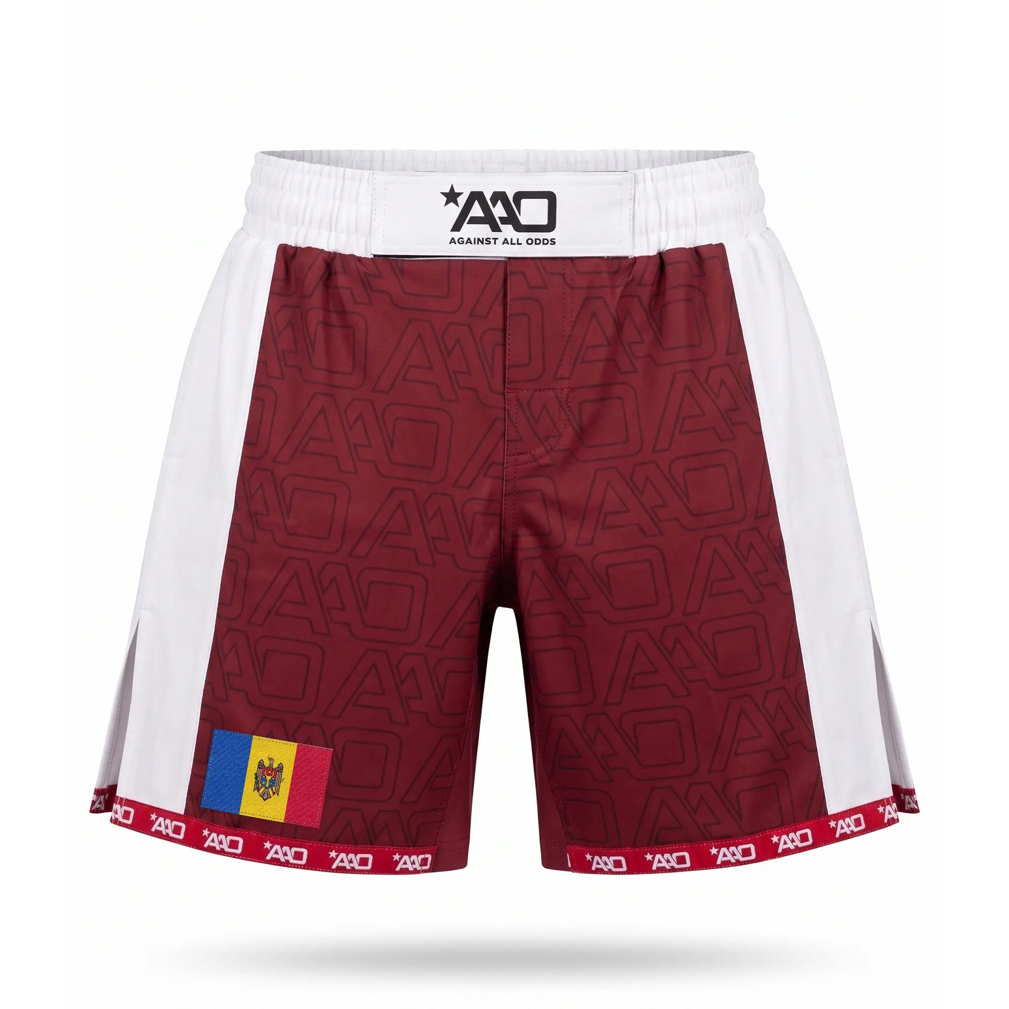 Moldawien Elevate MMA Shorts Rot/Weiss Bild 1