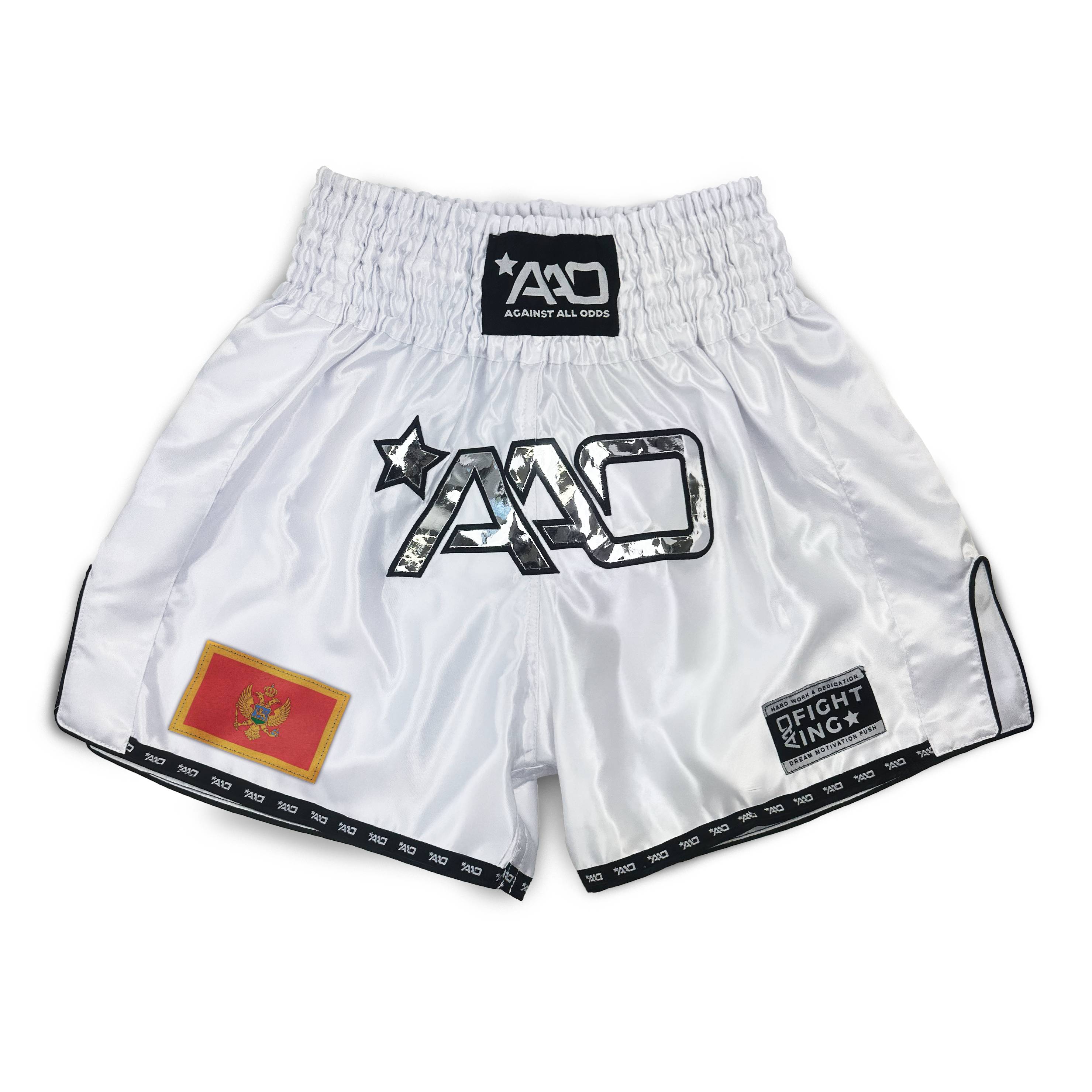 AAO Muay Thai Shorts "Legacy" - Montenegro - Aao-Fighting