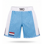 Niederlande Elevate MMA Shorts Babyblau/Weiss Bild 1